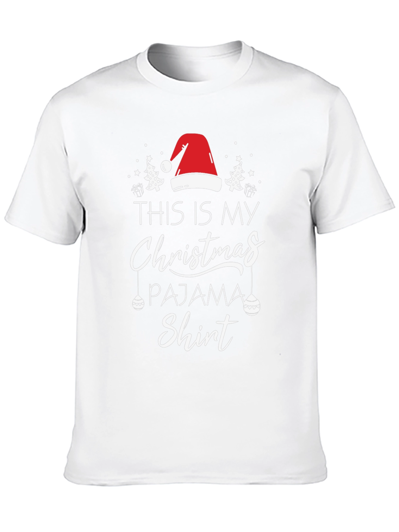 Christmas Pajama T-Shirt Holiday Season Tee