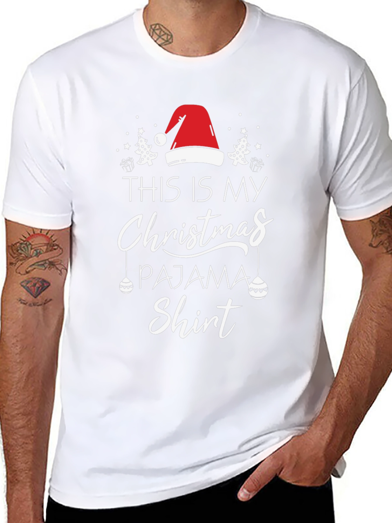 Christmas Pajama T-Shirt Holiday Season Tee
