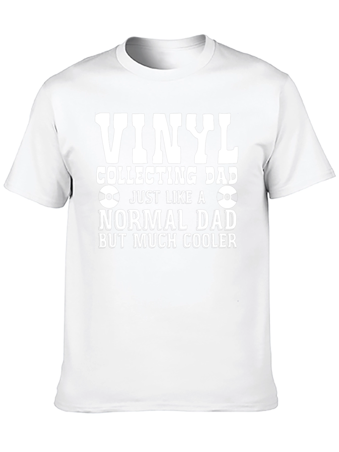 Vinyl Collecting Dad T-Shirt - Much Cooler Dad