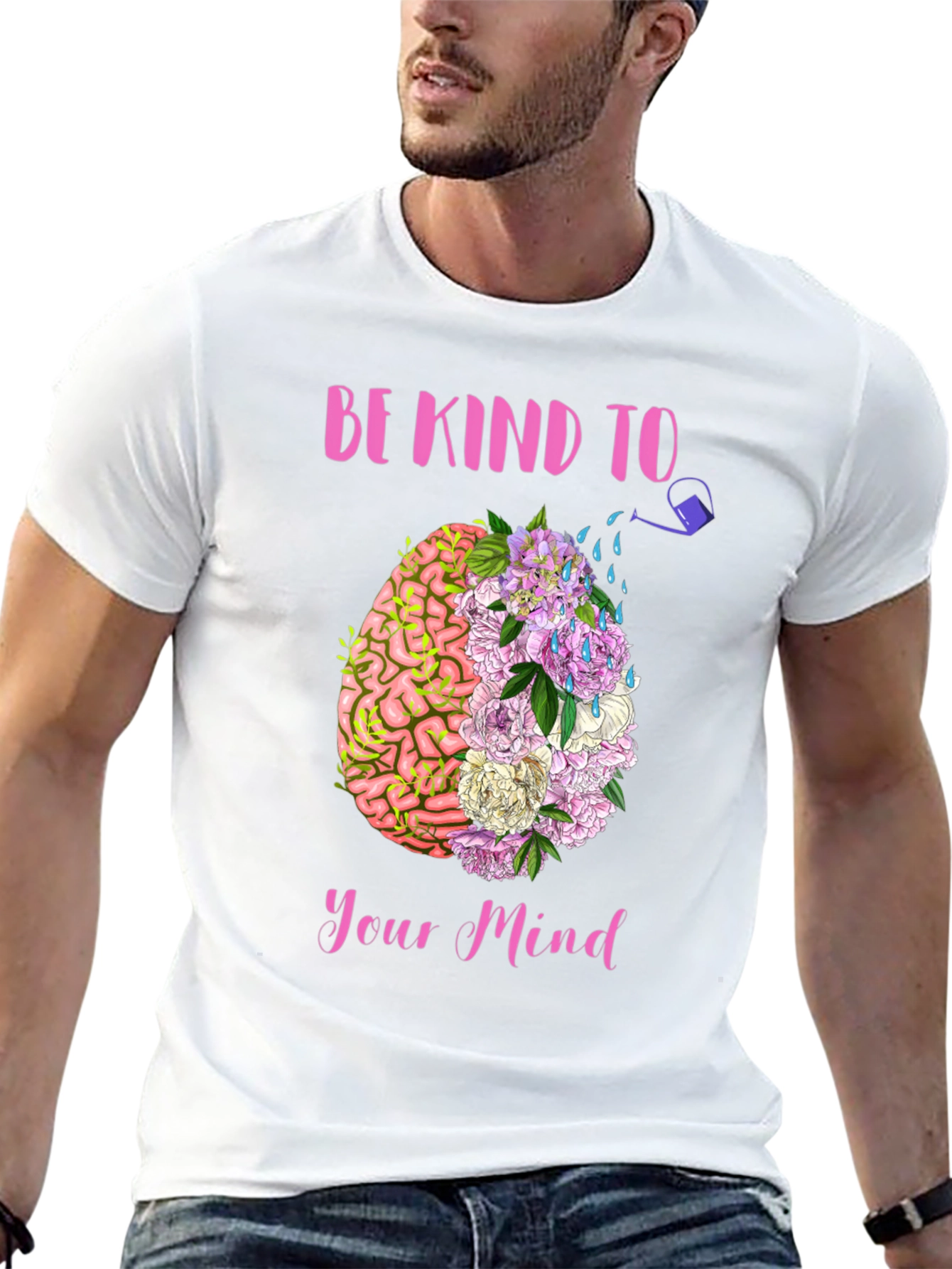 Be Kind To Your Mind Graphic Tee - Black