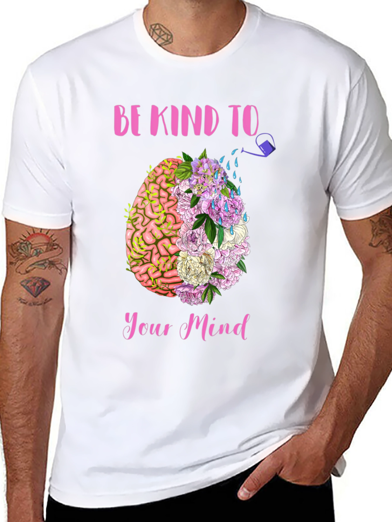 Be Kind To Your Mind Graphic Tee - Black