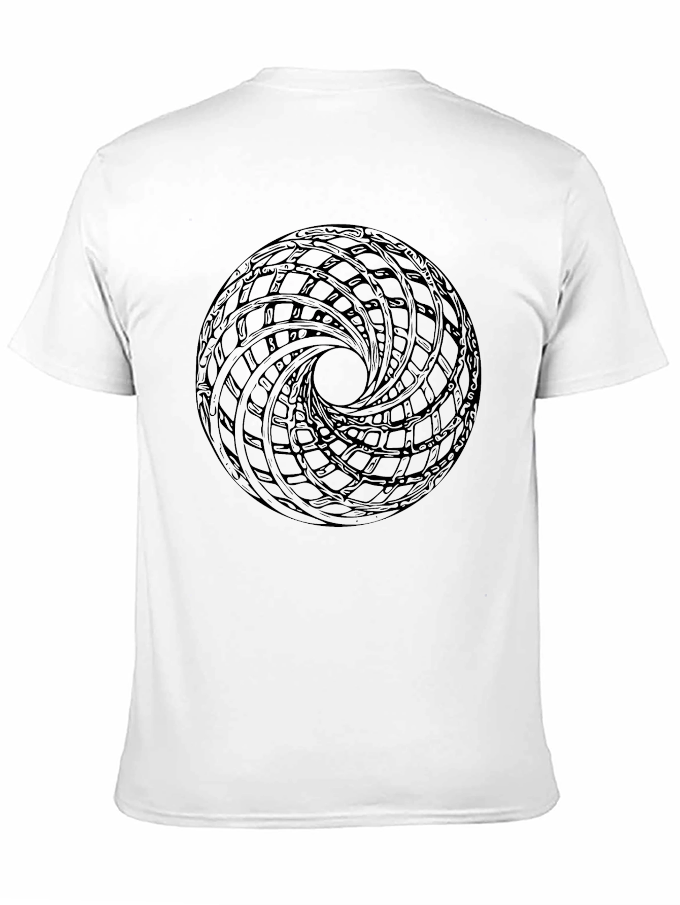Abstract Geometric Circle Graphic Tee - Modern Style