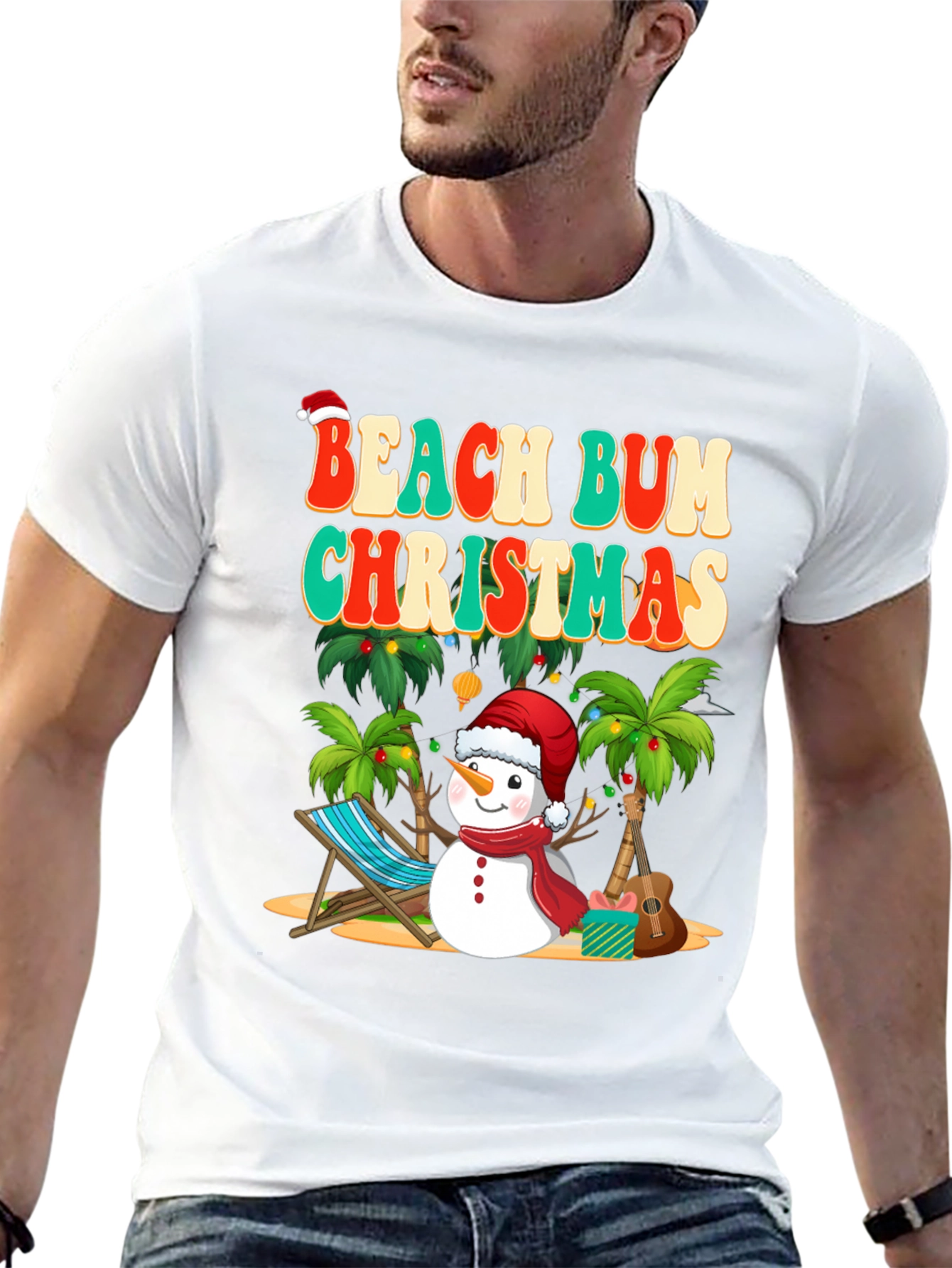 Beach Bum Christmas T-Shirt