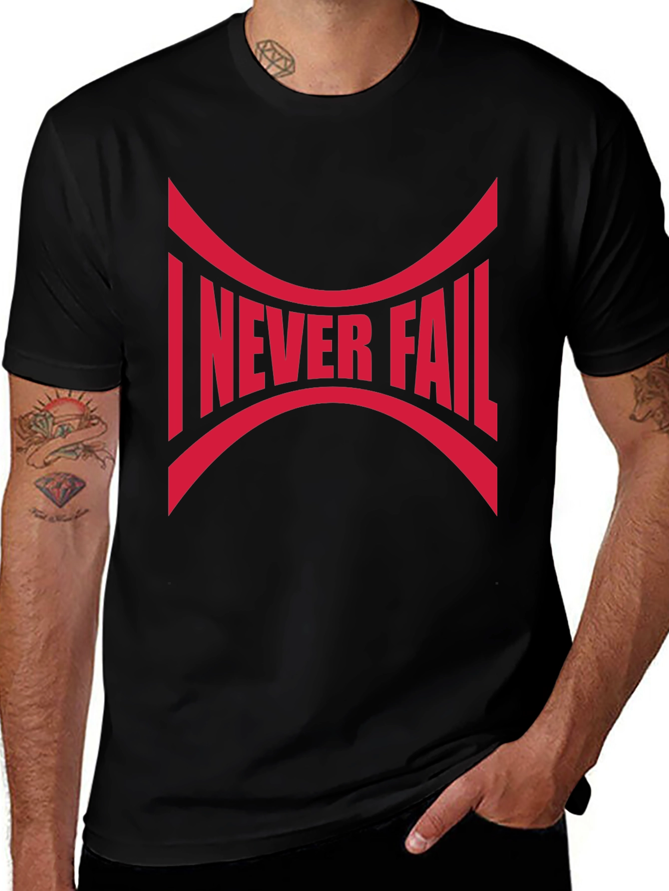 I Never Fail Graphic Tee - Bold Statement Shirt