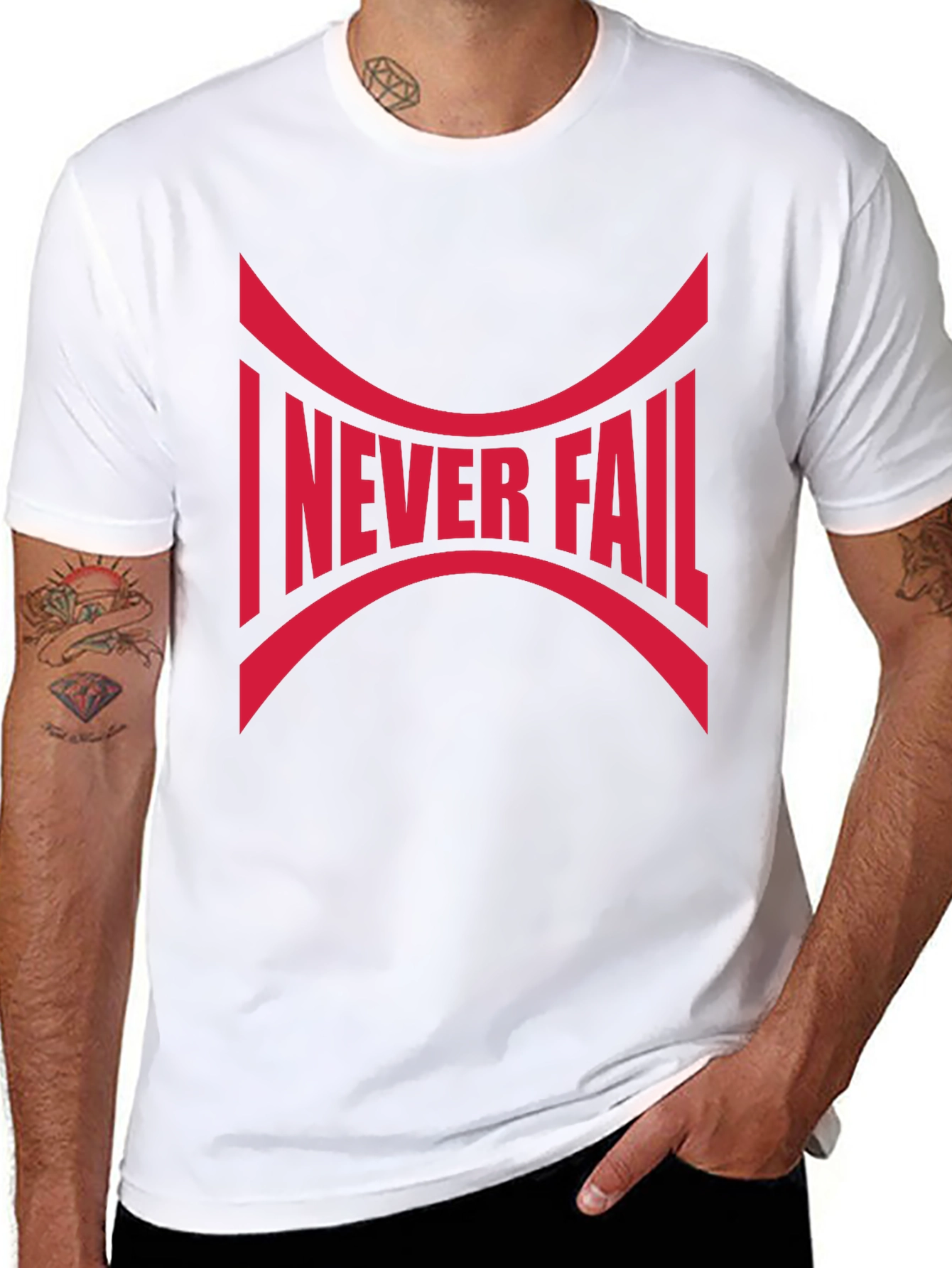 I Never Fail Graphic Tee - Bold Statement Shirt