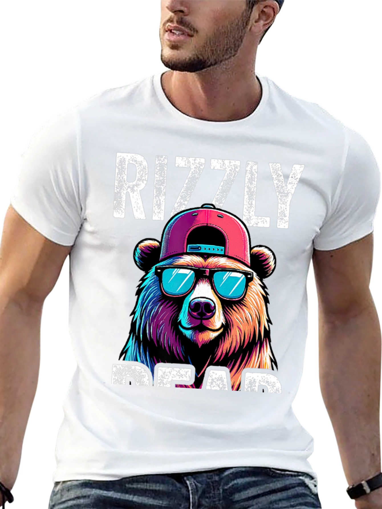Rizzly Bear T-Shirt - Cool Graphic Tee