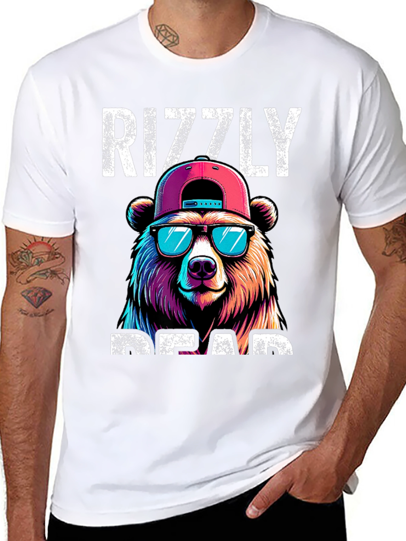 Rizzly Bear T-Shirt - Cool Graphic Tee
