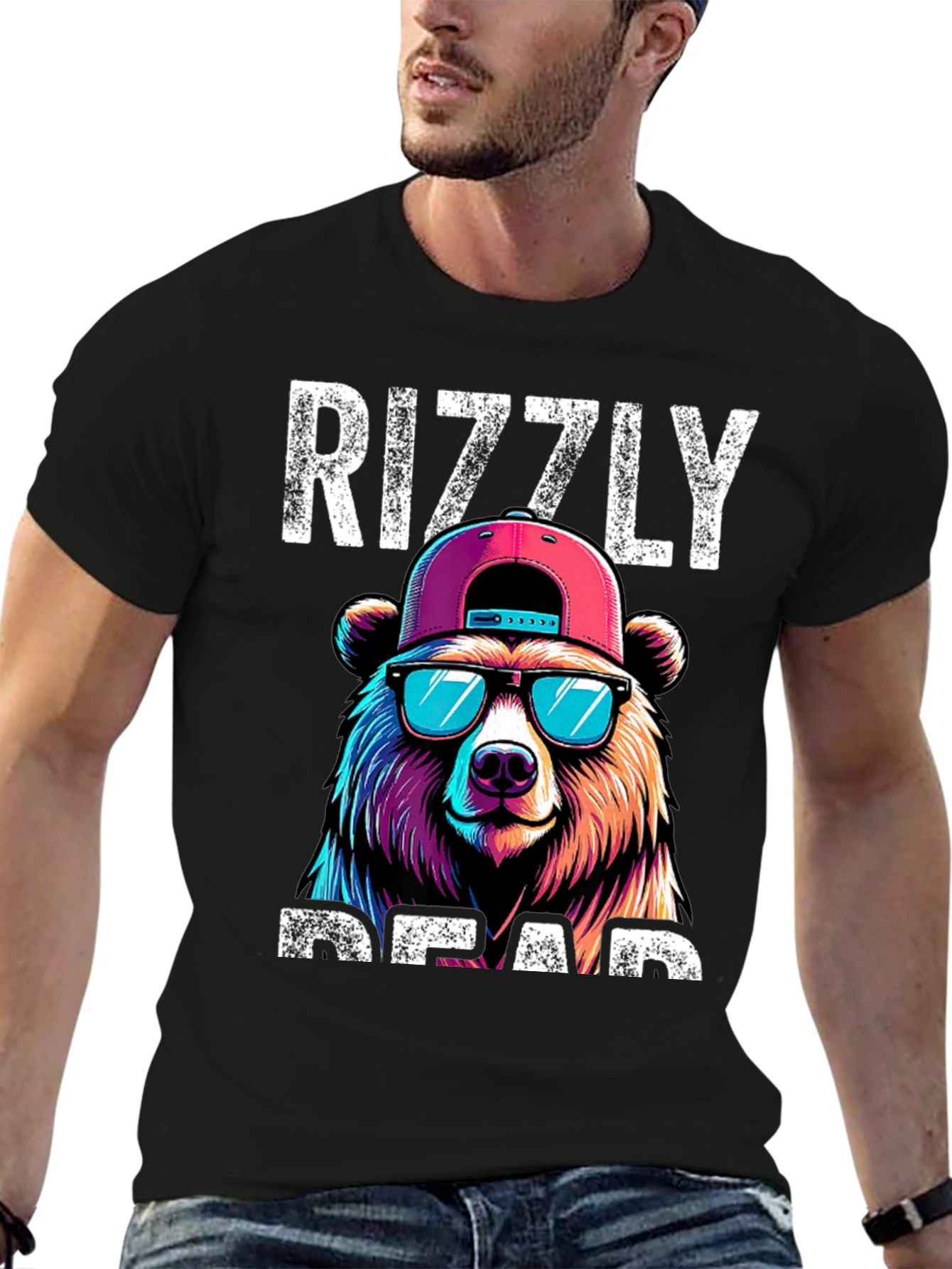 Rizzly Bear T-Shirt - Cool Graphic Tee