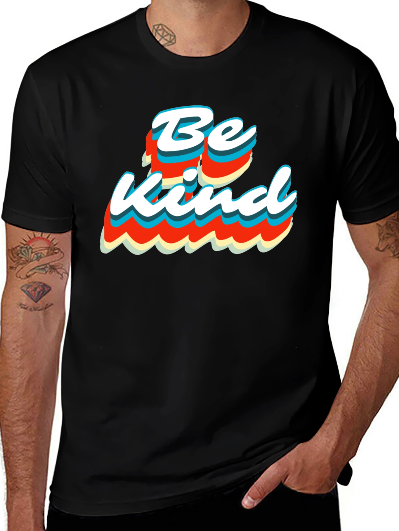 Be Kind Retro T-Shirt - Stylish Graphic Tee