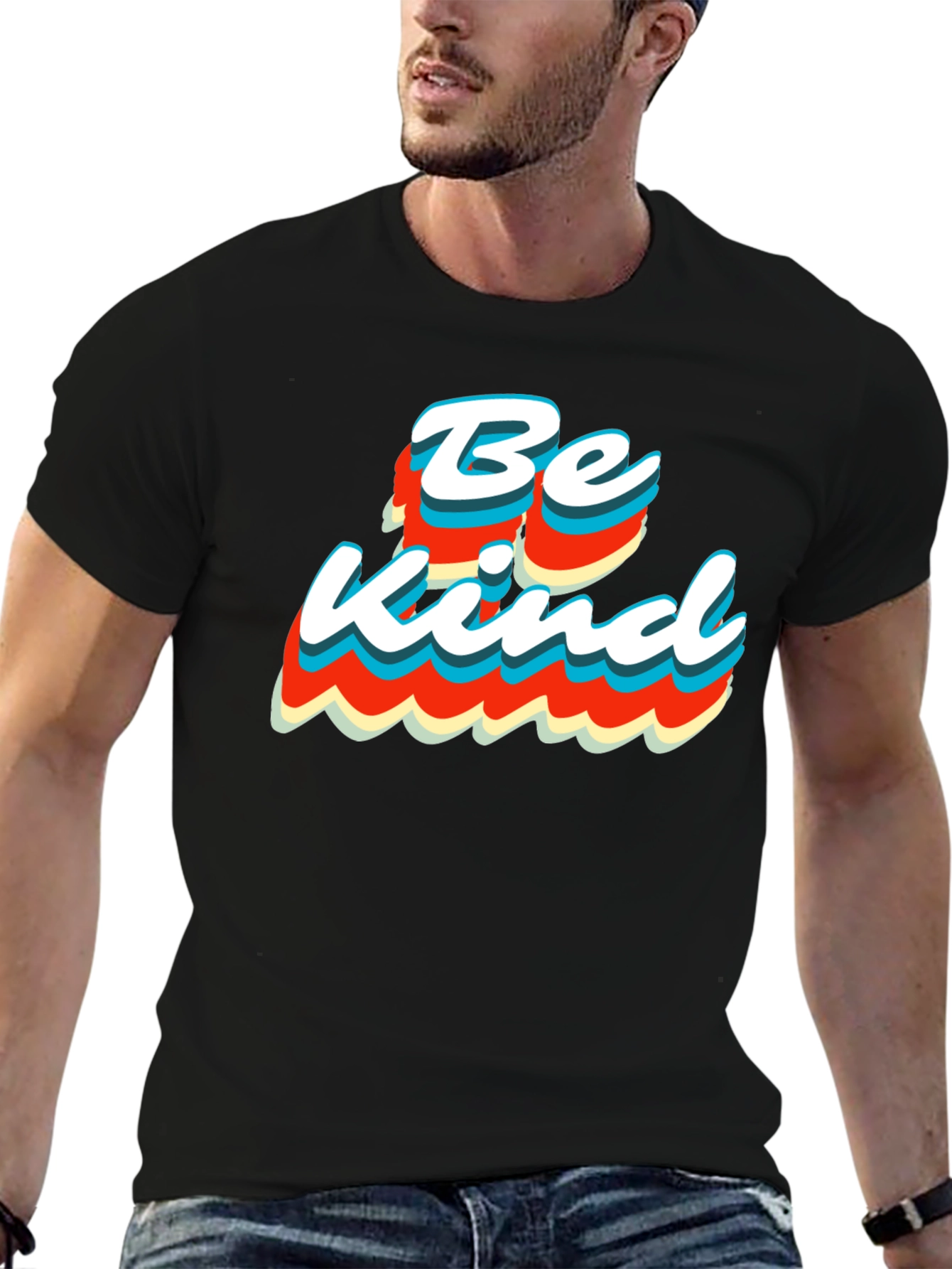Be Kind Retro T-Shirt - Stylish Graphic Tee