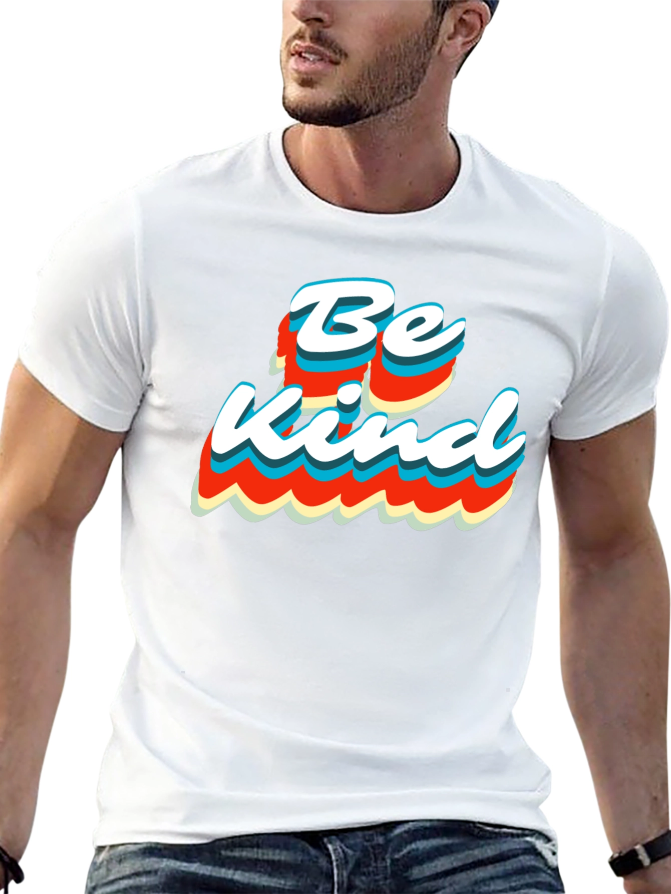 Be Kind Retro T-Shirt - Stylish Graphic Tee