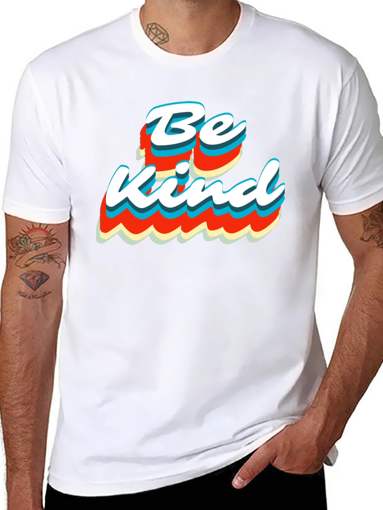 Be Kind Retro T-Shirt - Stylish Graphic Tee