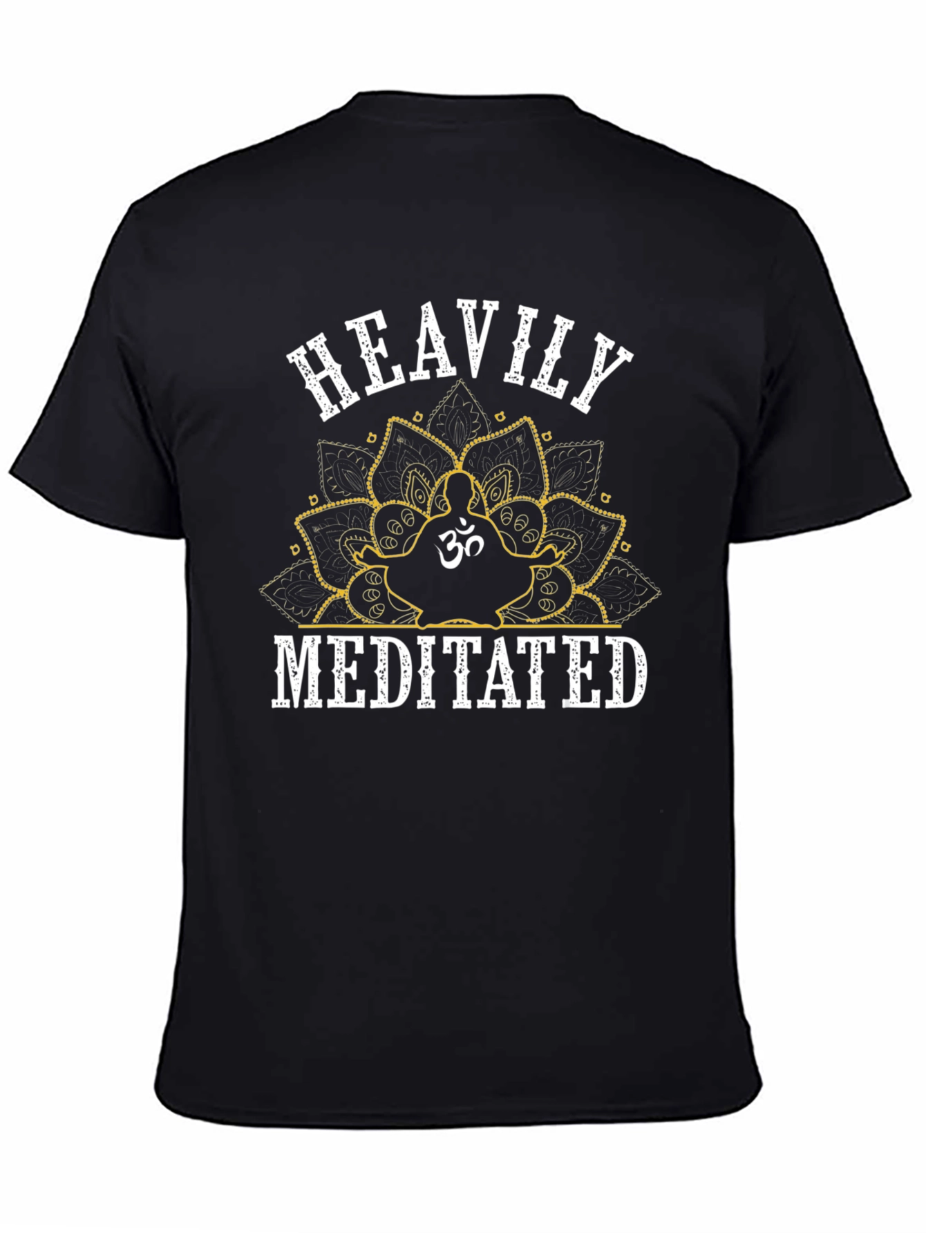 Heavily Meditated Black Graphic Tee