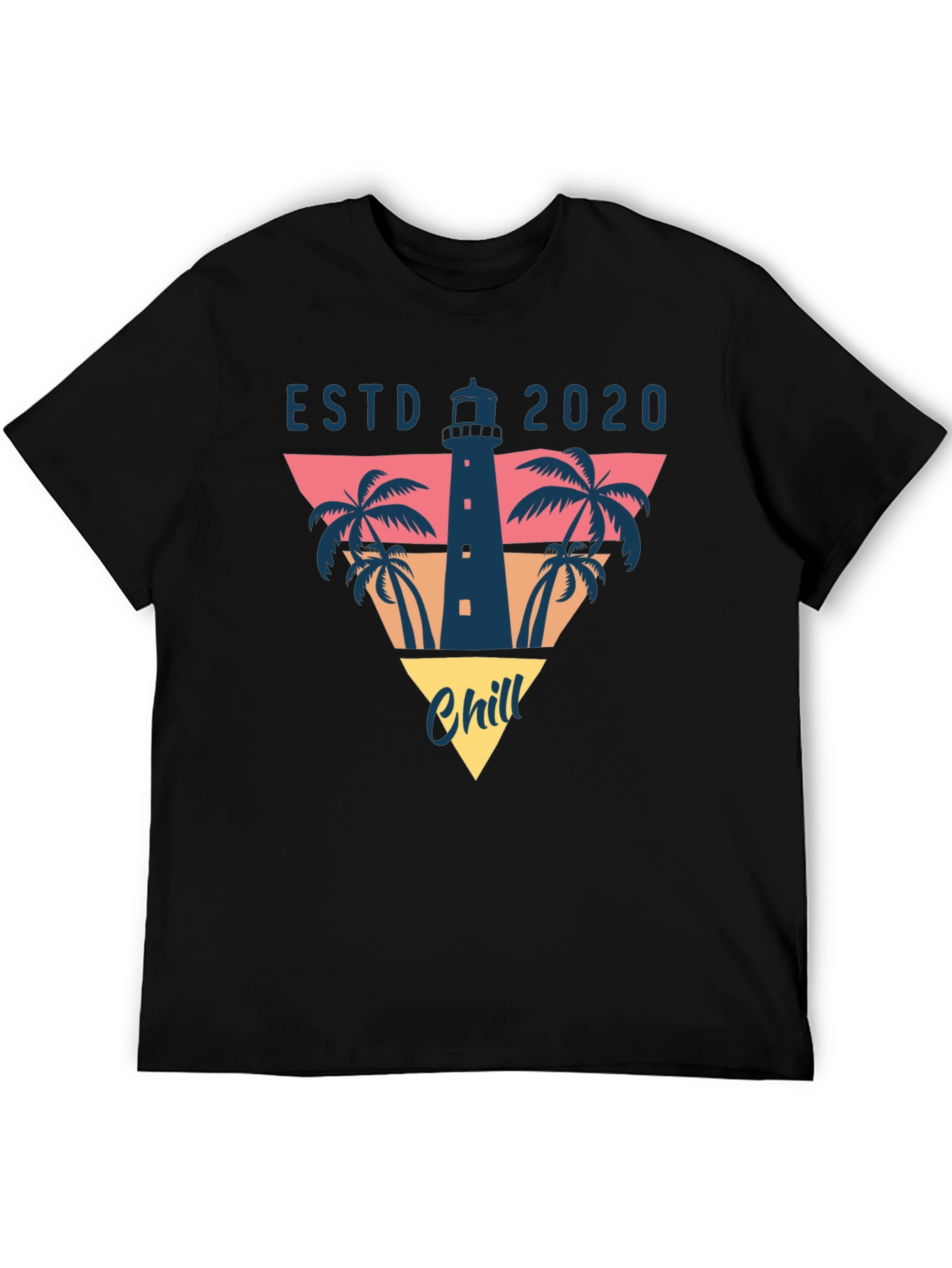 Chill ESTD 2020 Lighthouse Graphic T-Shirt