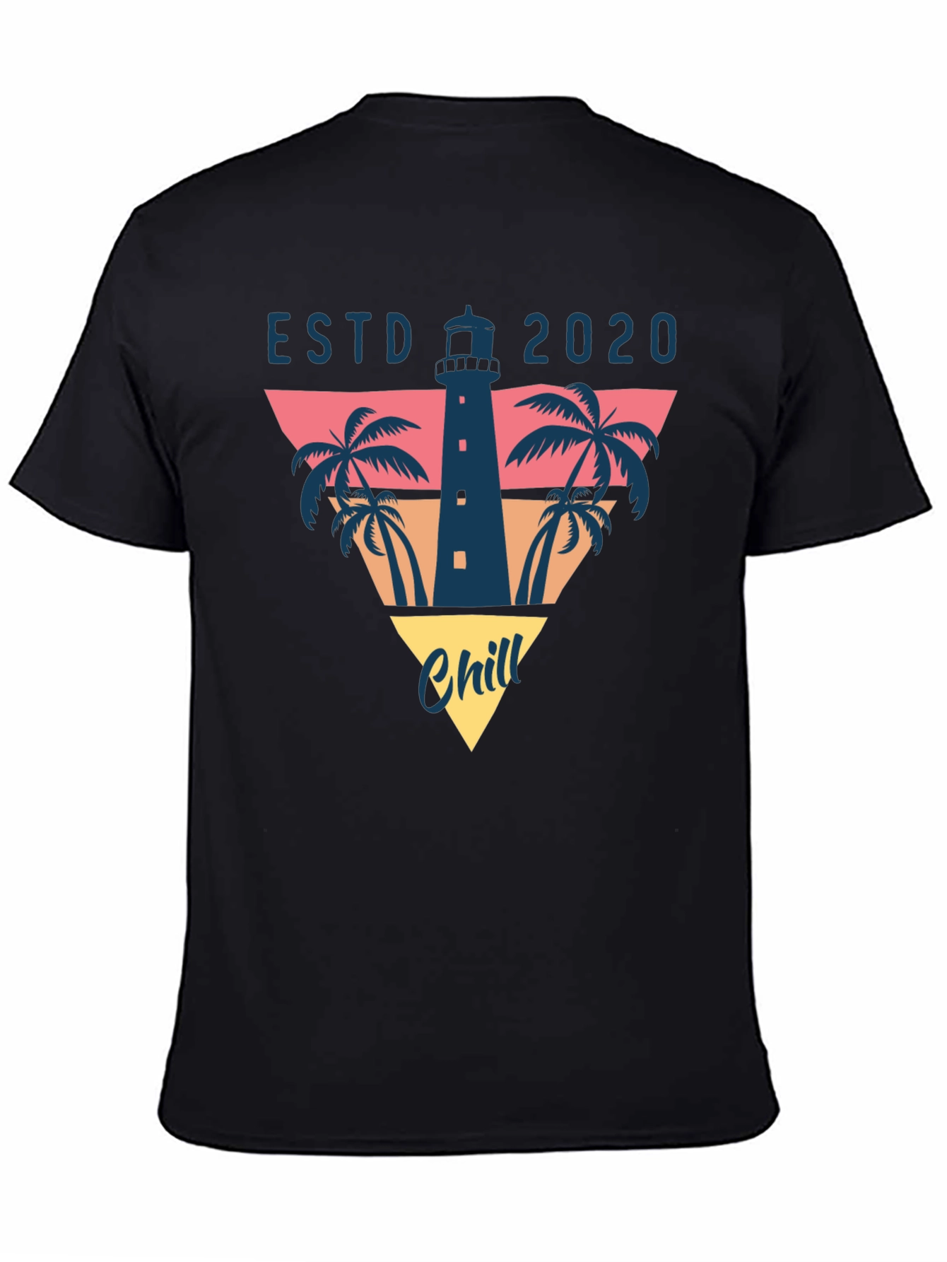 Chill ESTD 2020 Lighthouse Graphic T-Shirt