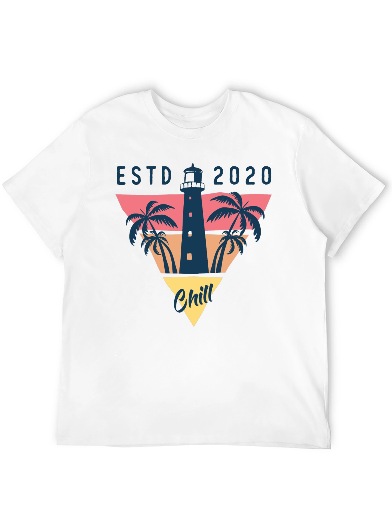 Chill ESTD 2020 Lighthouse Graphic T-Shirt