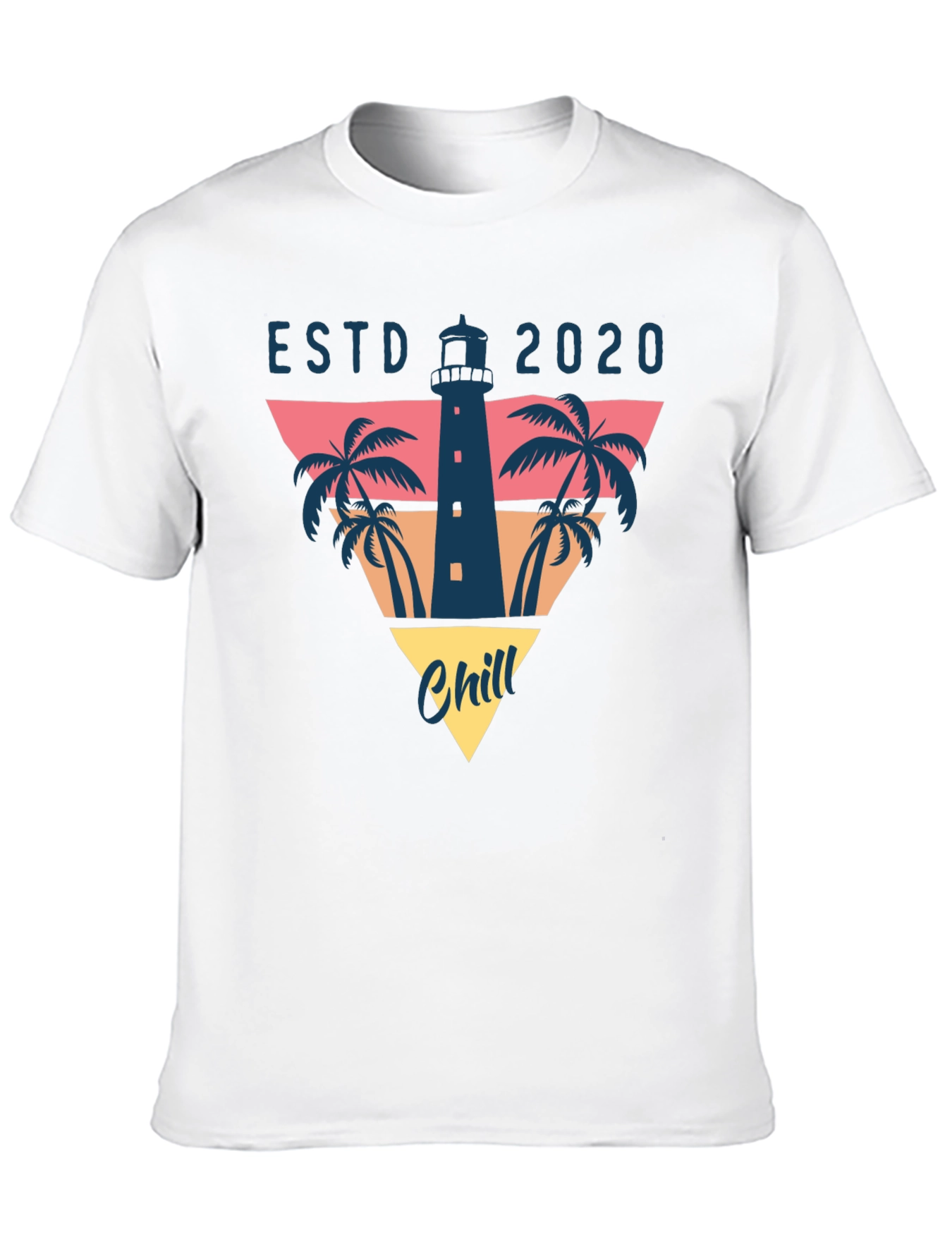 Chill ESTD 2020 Lighthouse Graphic T-Shirt