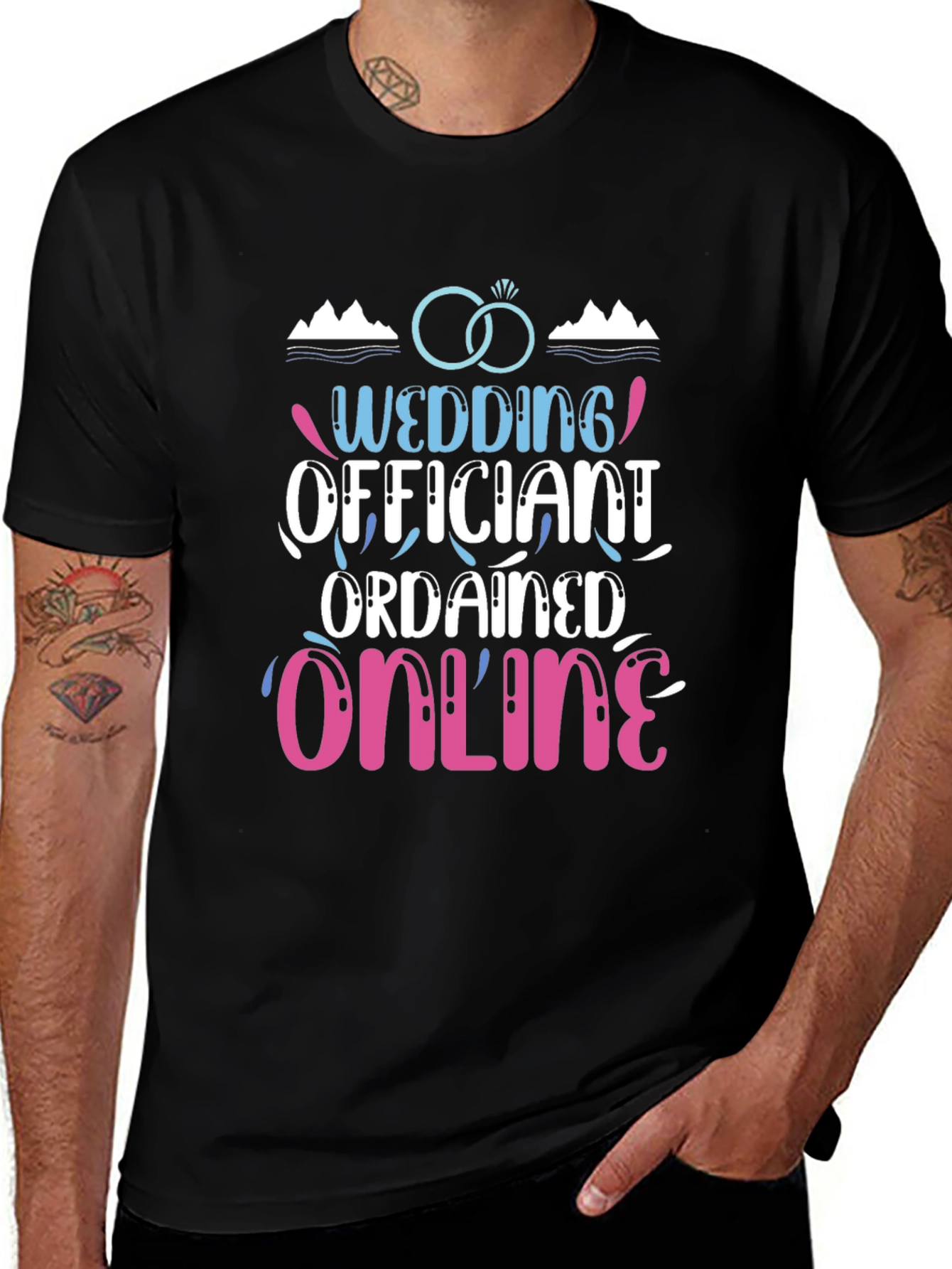 Wedding Officiant Ordained Online T-Shirt