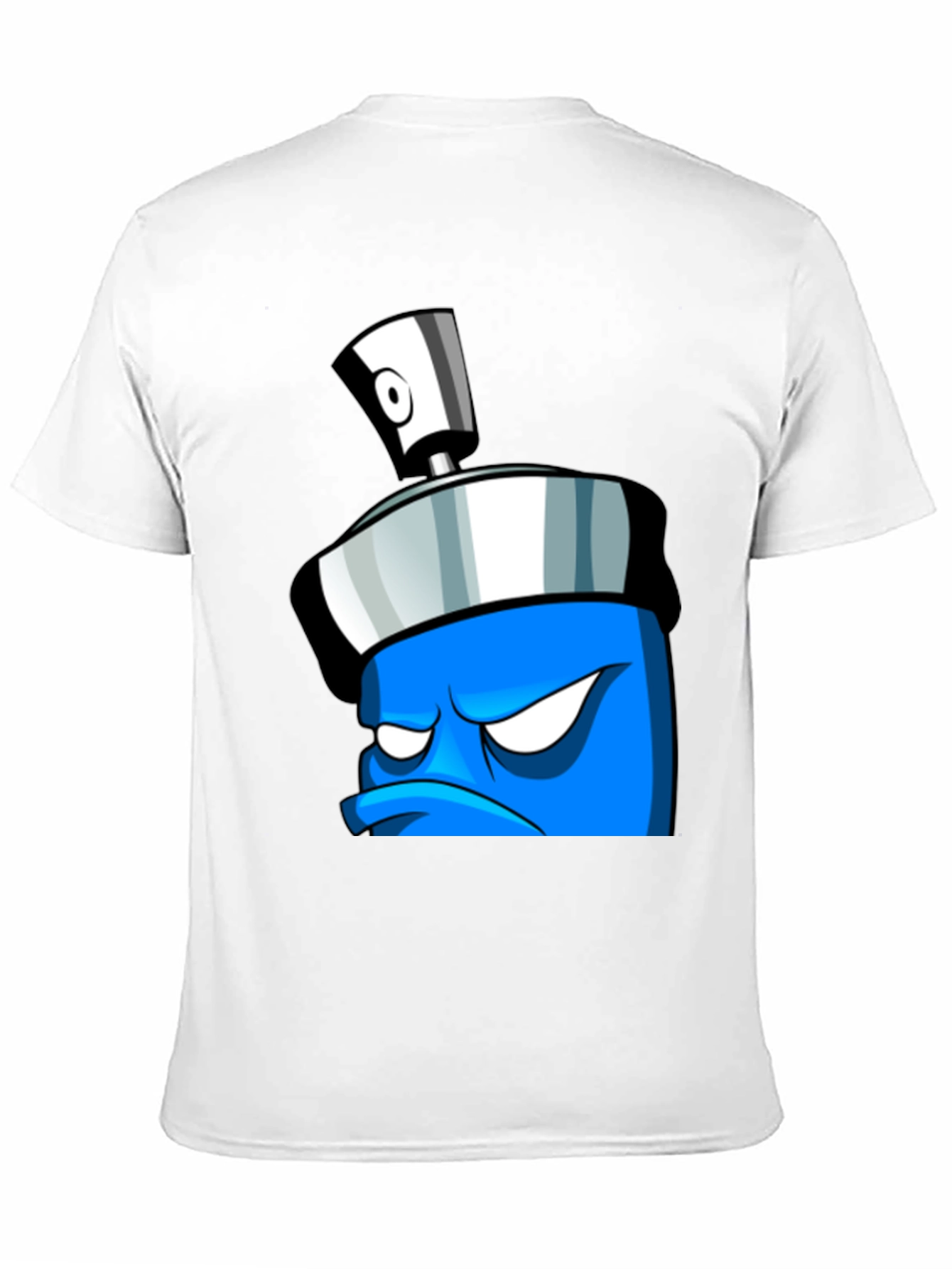 Angry Spray Can Graphic Tee - Black