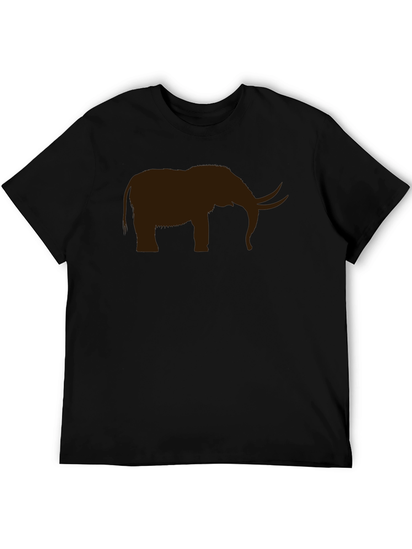 Elephant Silhouette Black T-Shirt