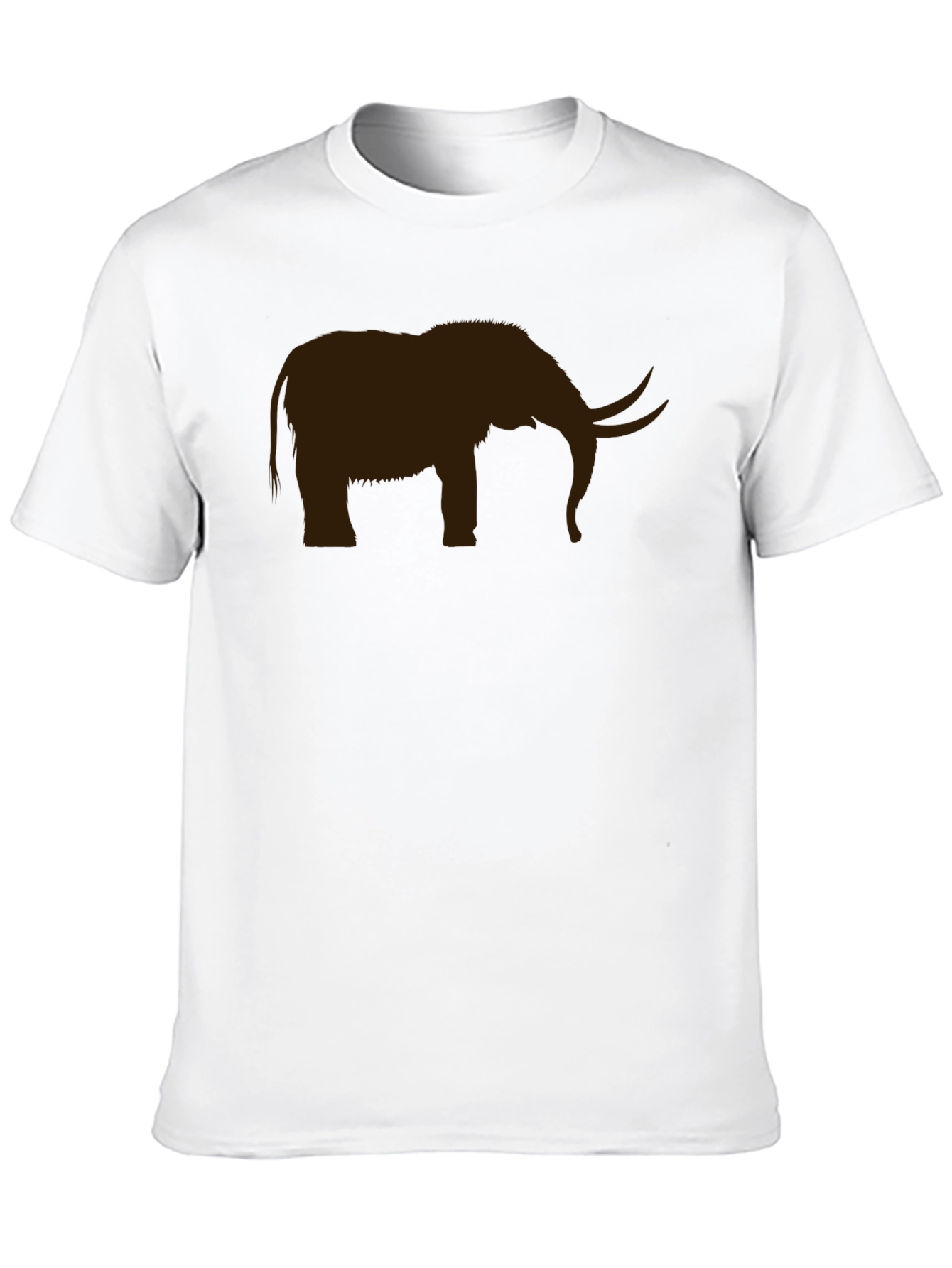 Elephant Silhouette Black T-Shirt