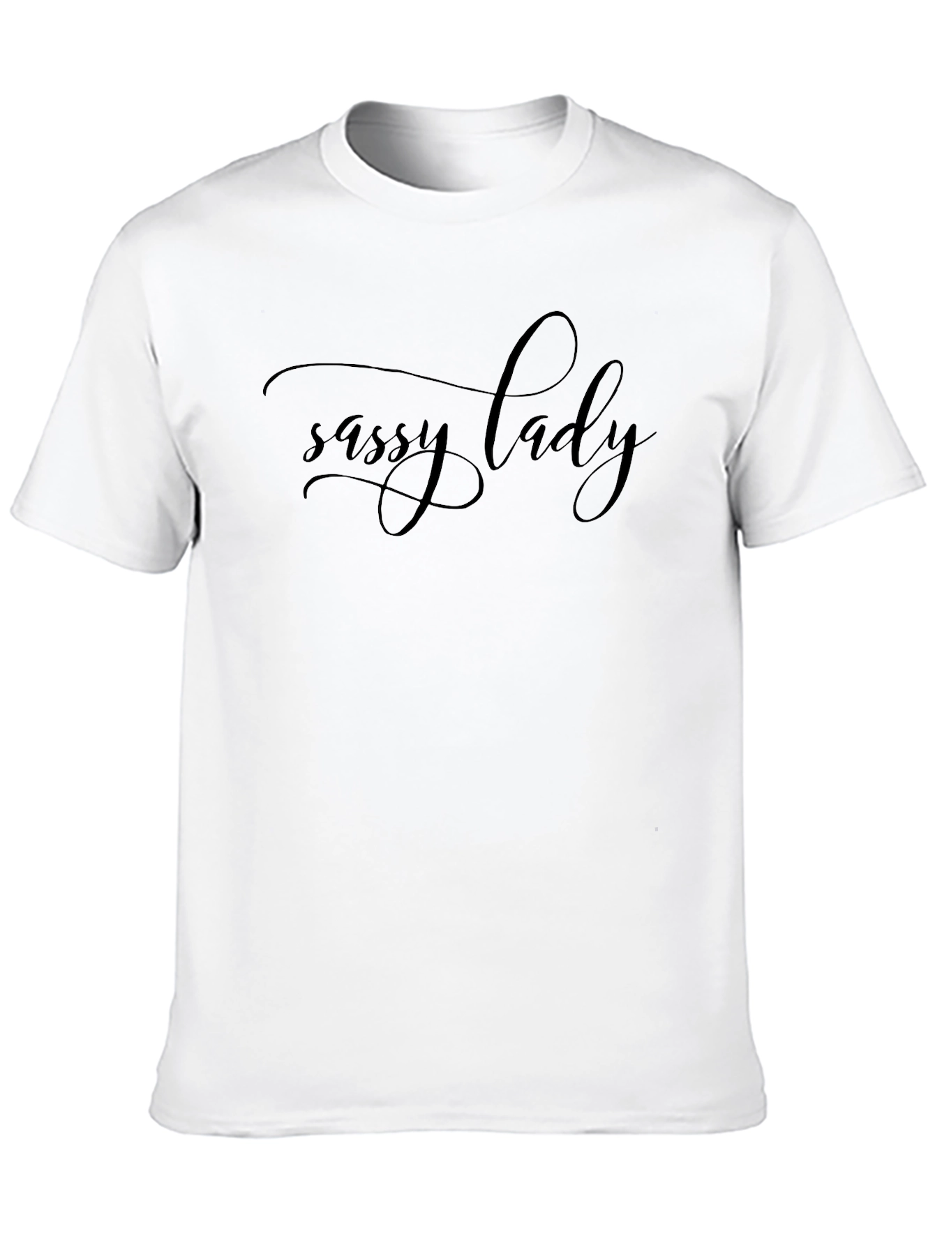 Sassy Lady Graphic T-Shirt - Black