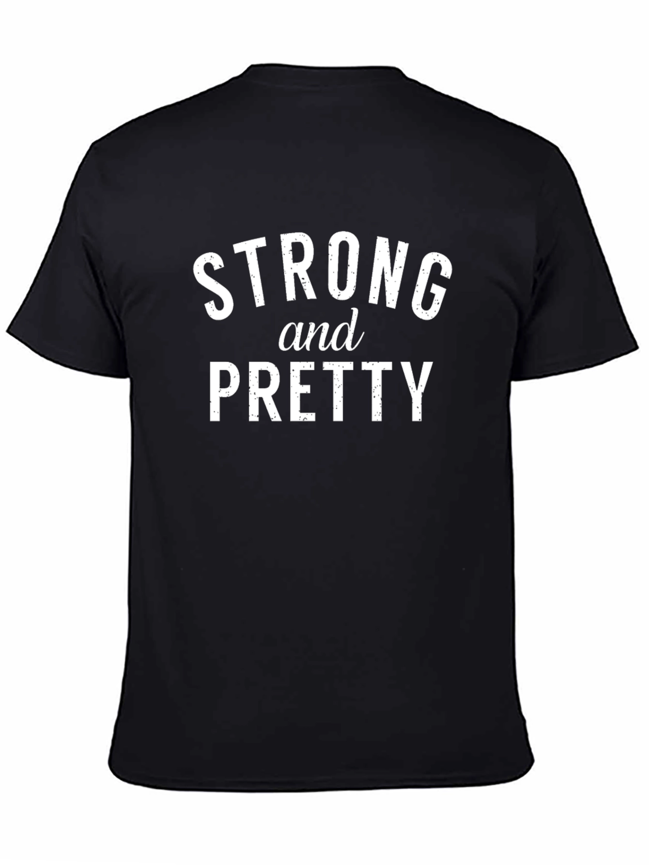 Strong and Pretty Black Graphic Tee
