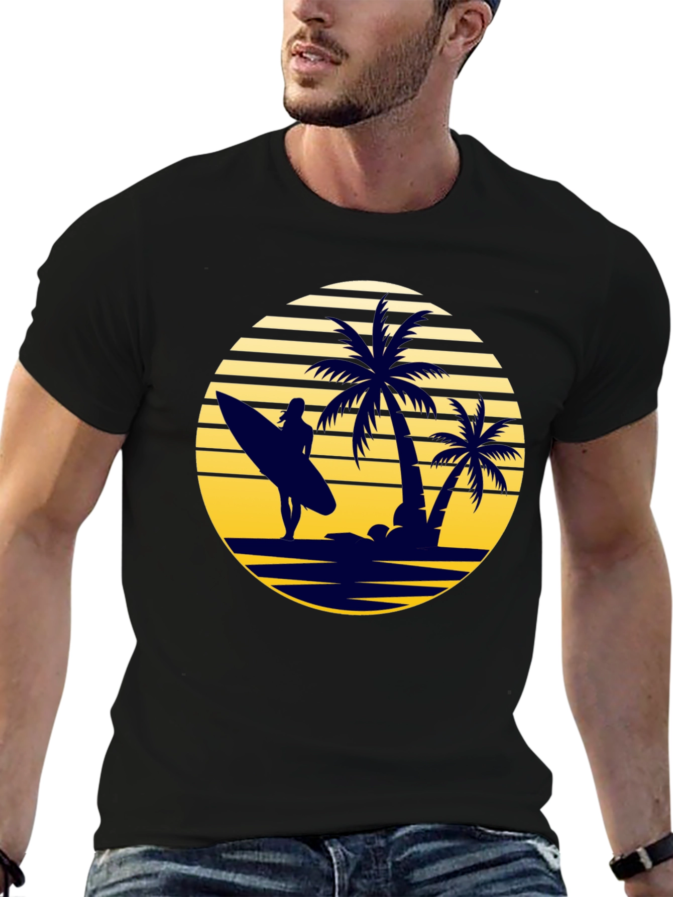 Retro Beach Sunset T-Shirt