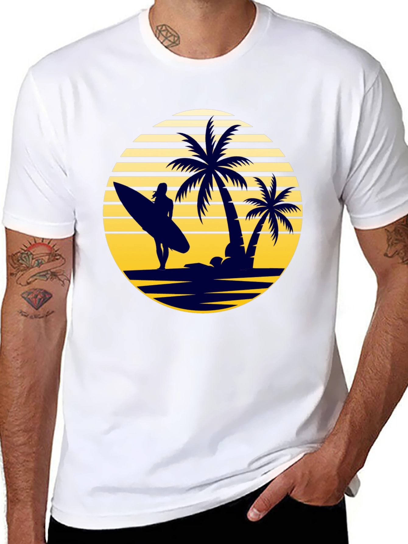 Retro Beach Sunset T-Shirt
