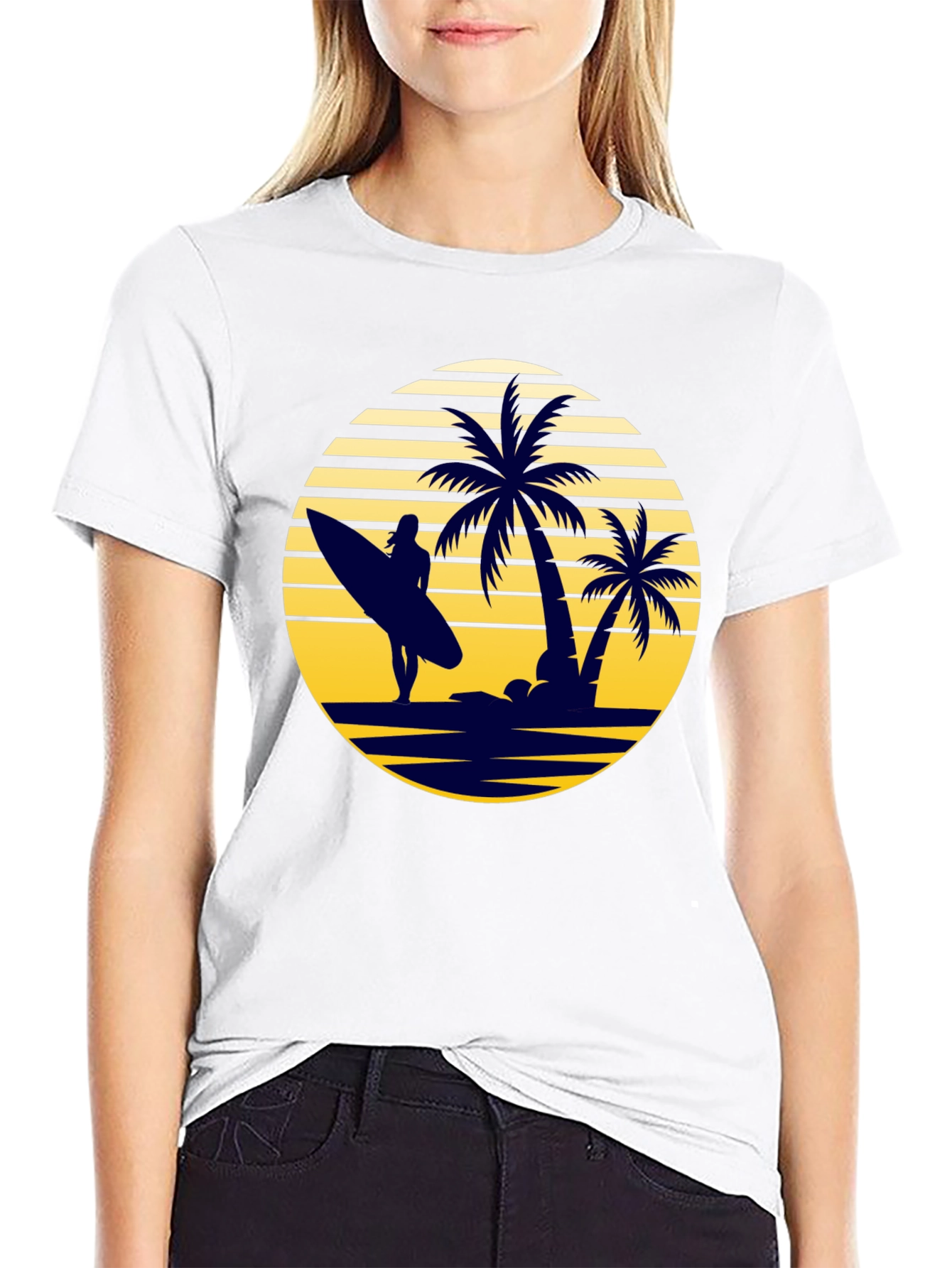 Retro Beach Sunset T-Shirt