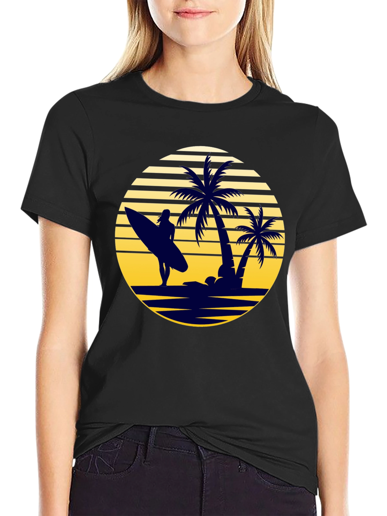 Retro Beach Sunset T-Shirt