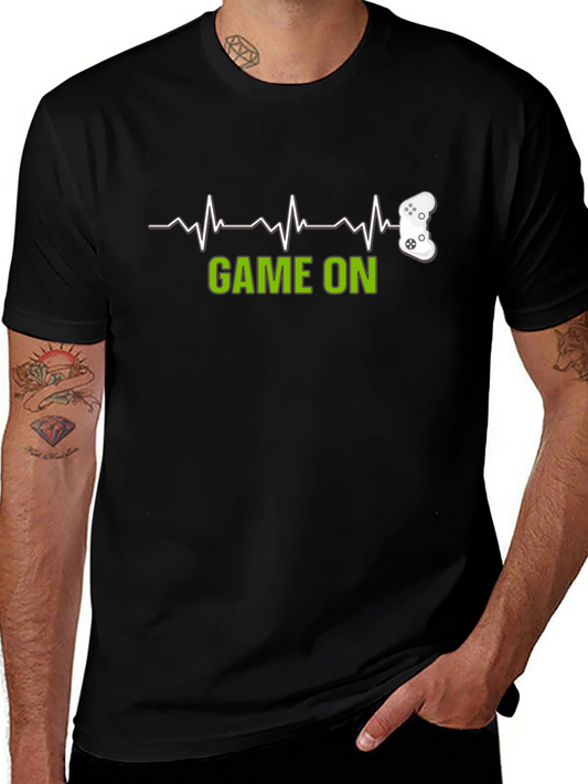 Game On Heartbeat T-Shirt - Gamer Tee