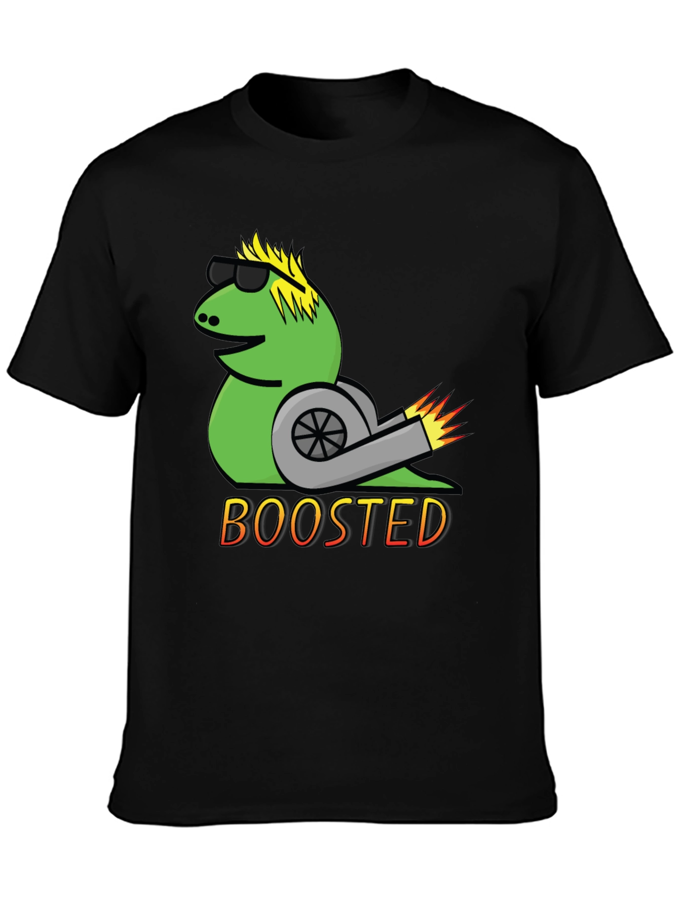 Boosted Snail T-Shirt - Cool Car Enthusiast Tee