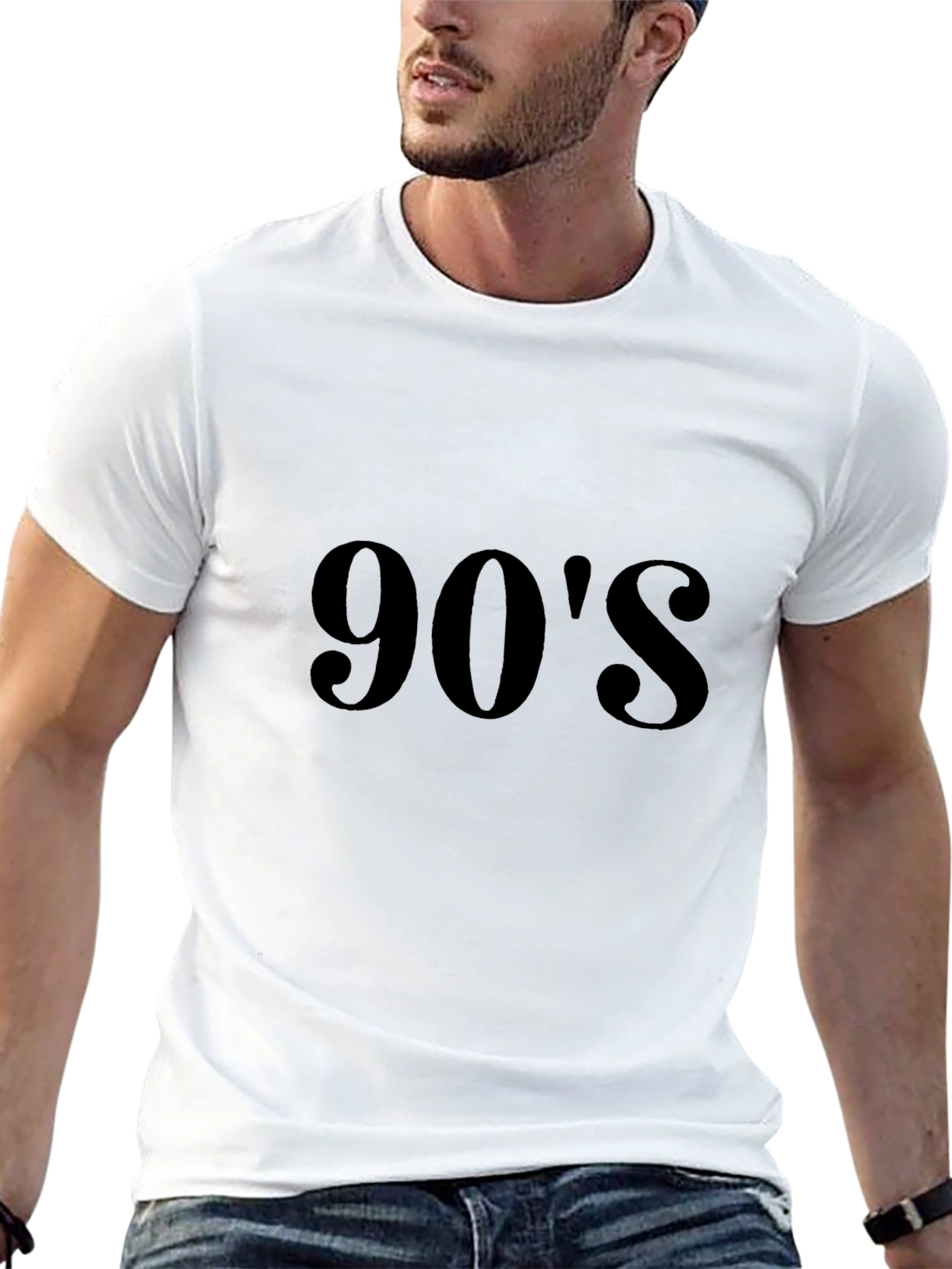 90s Black T-Shirt - Throwback Style!