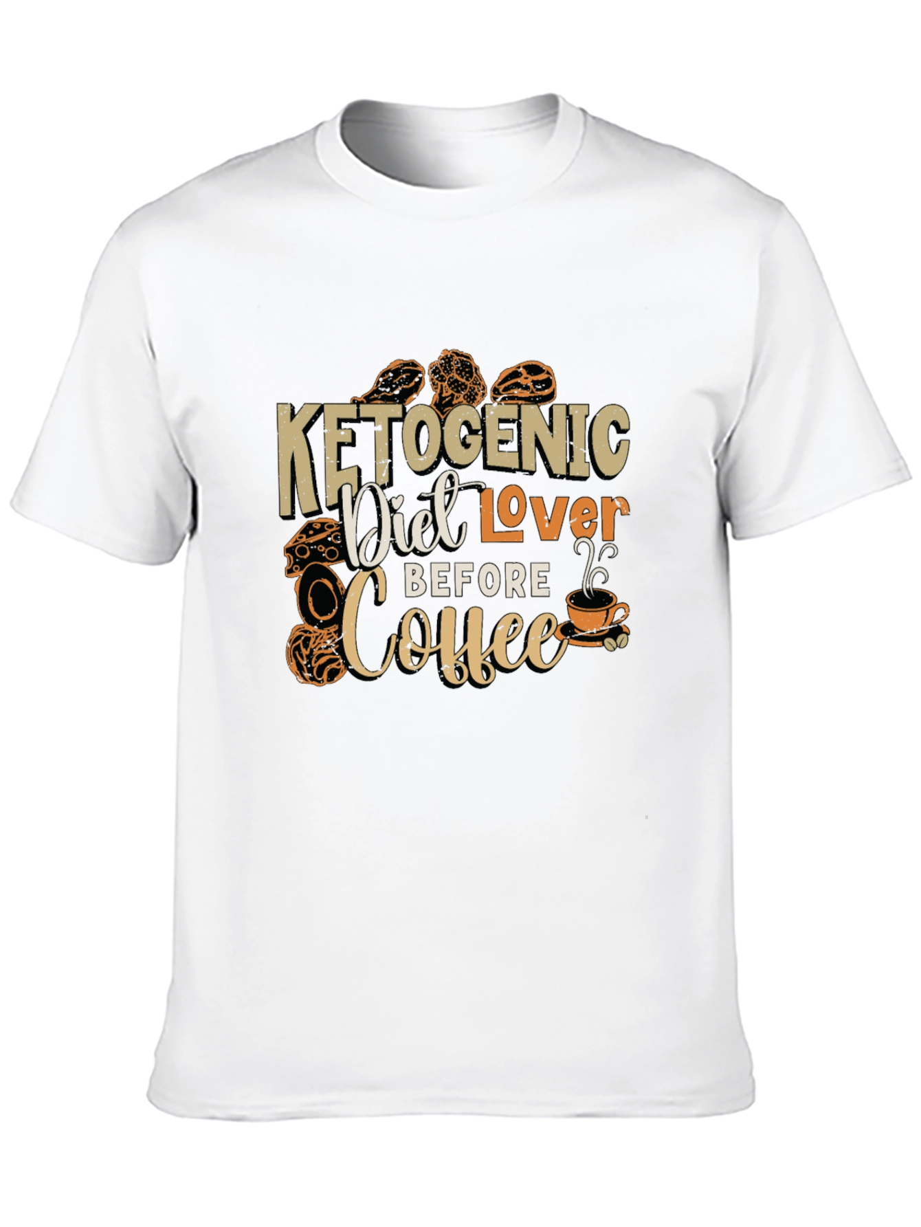 Keto Diet Lover T-Shirt - Coffee Before Keto
