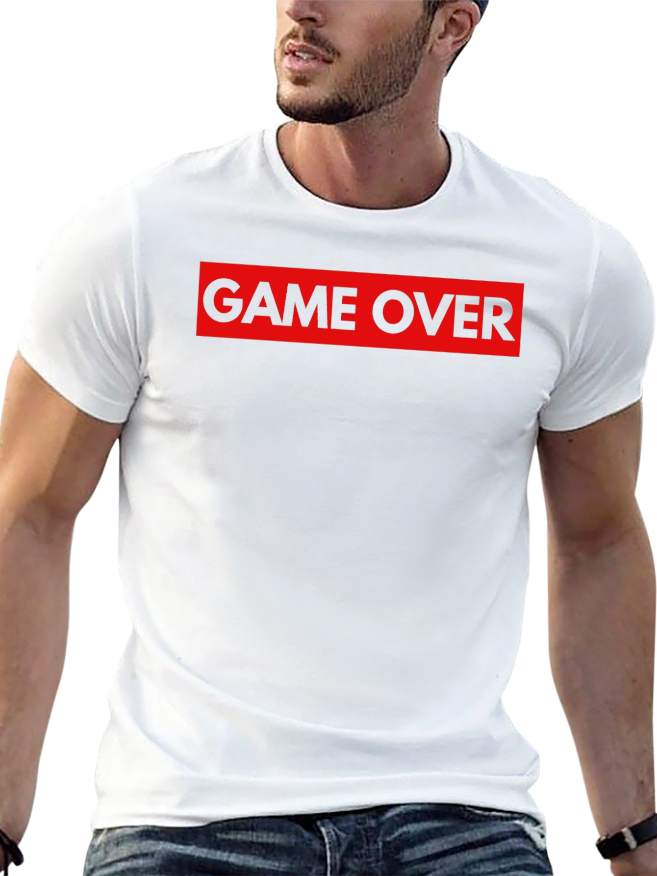 Game Over Graphic Tee - Black