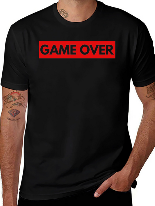 Game Over Graphic Tee - Black