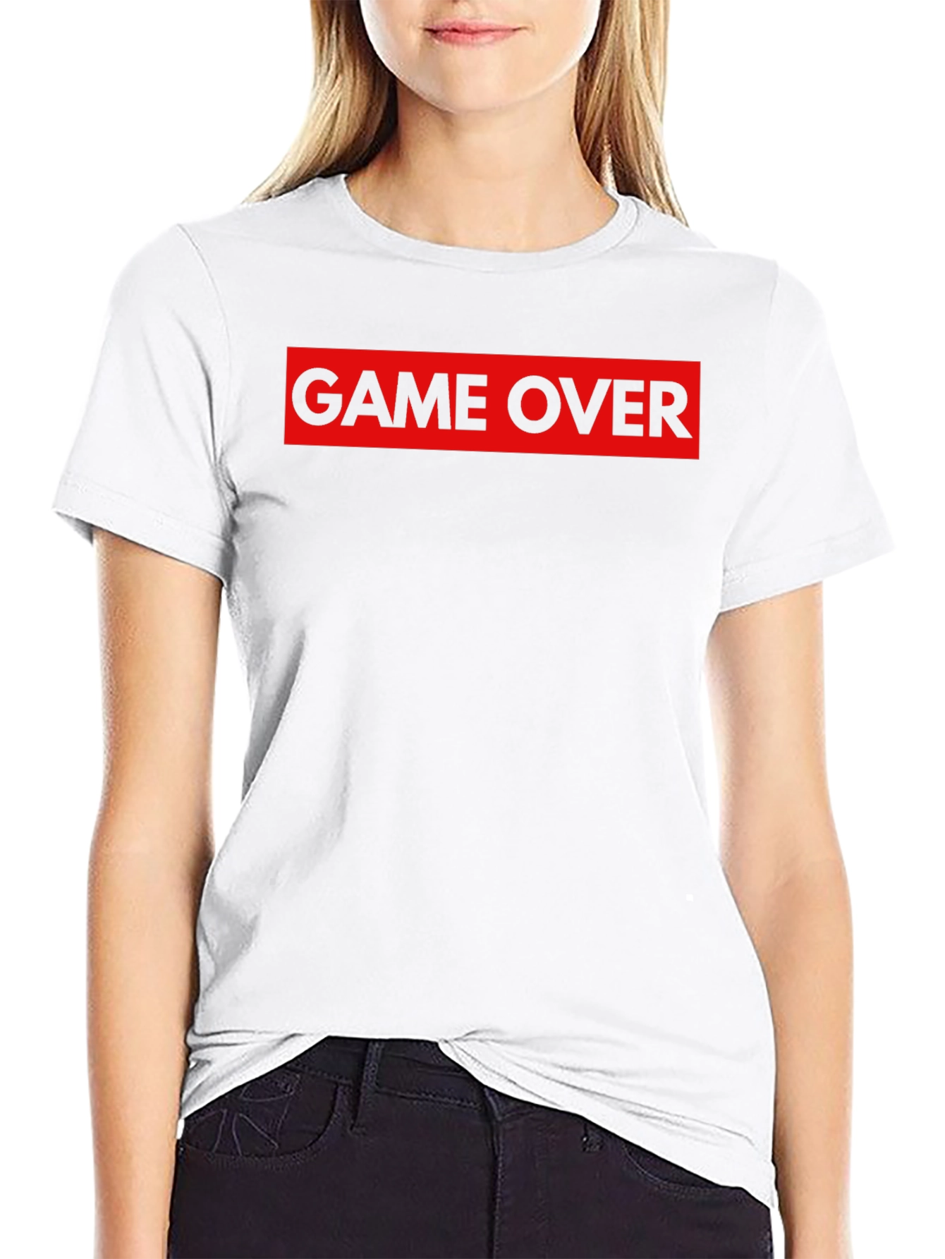 Game Over Graphic Tee - Black