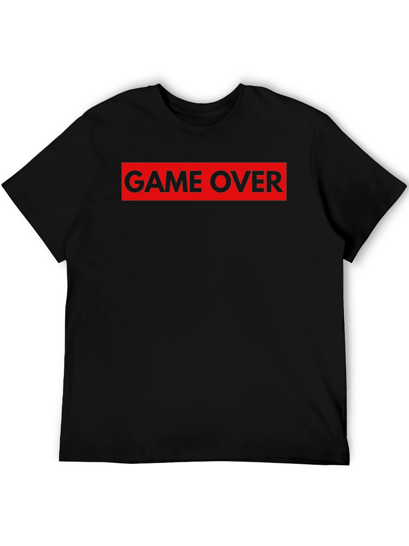 Game Over Graphic Tee - Black