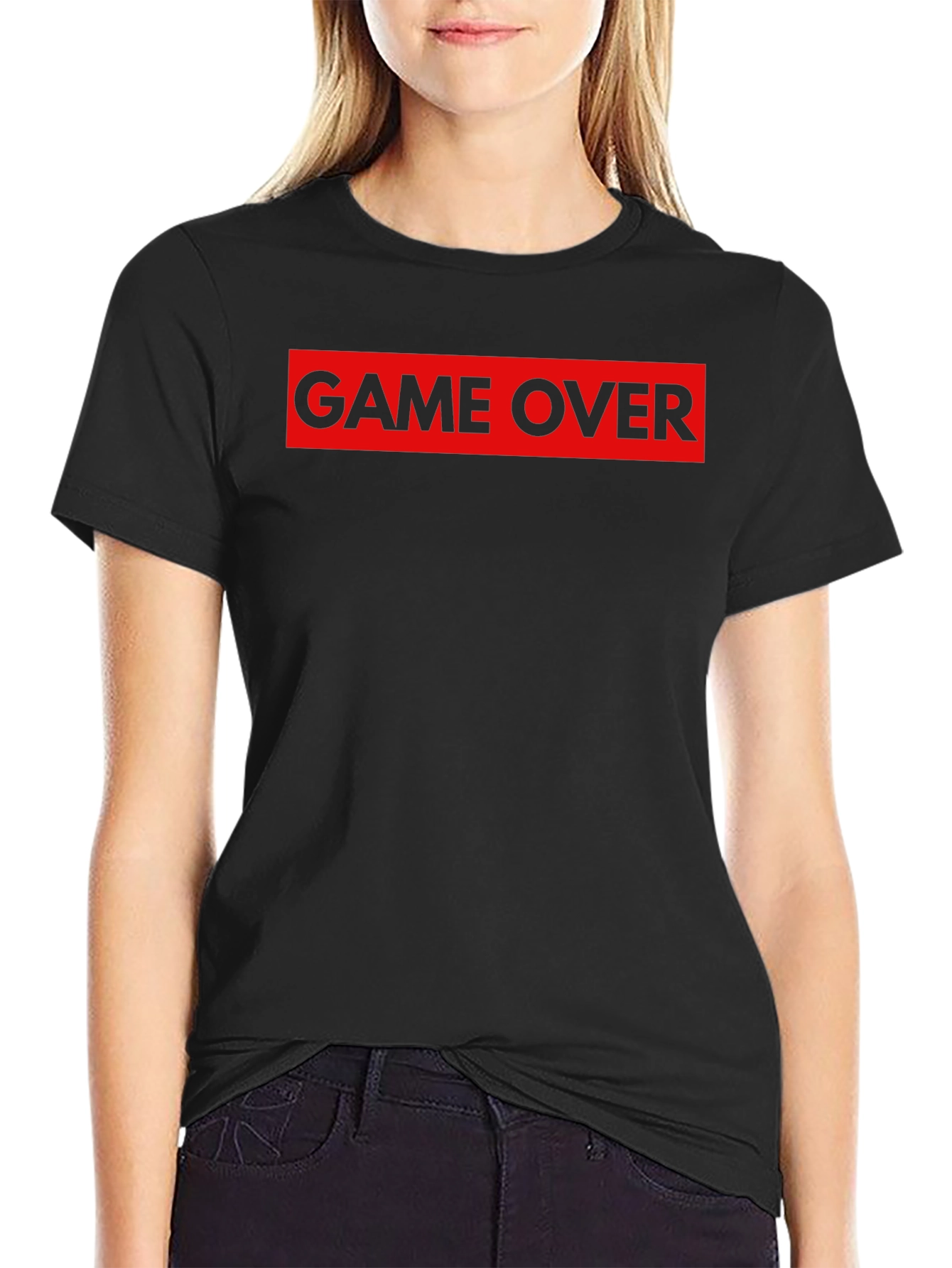 Game Over Graphic Tee - Black