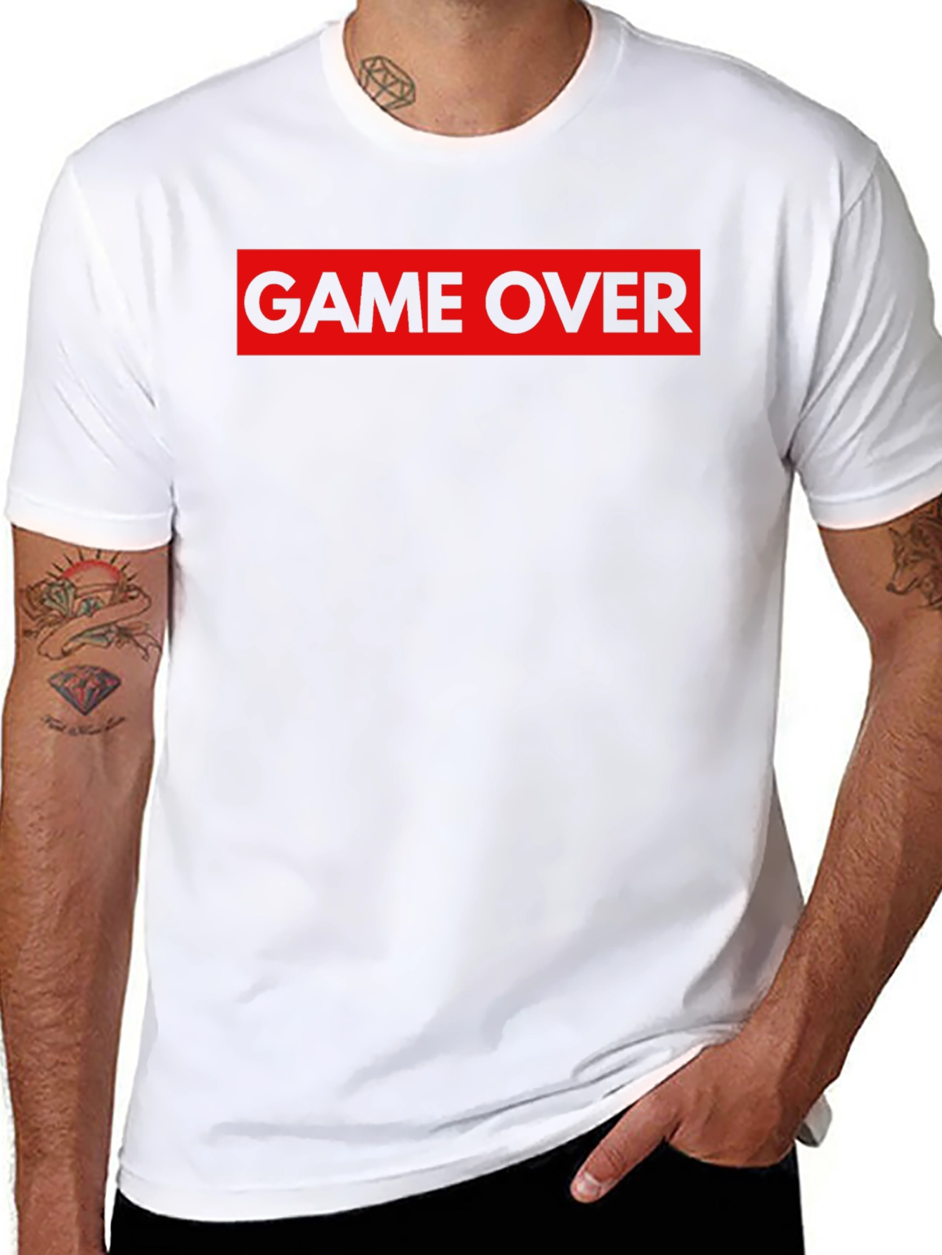 Game Over Graphic Tee - Black