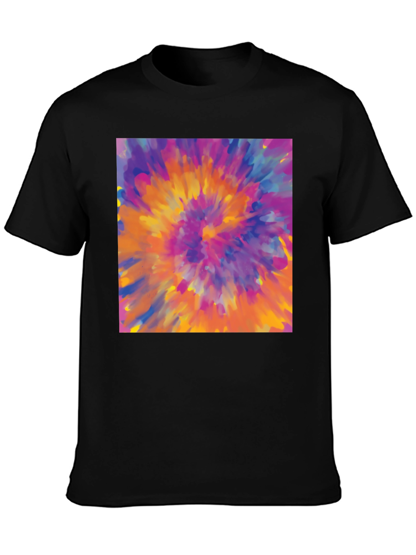 Vibrant Tie-Dye Graphic Tee - Bold Statement Style