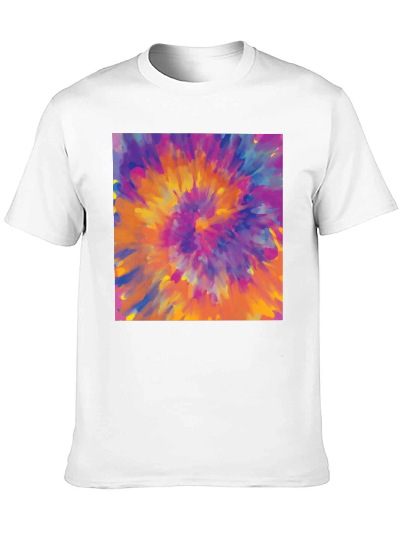 Vibrant Tie-Dye Graphic Tee - Bold Statement Style