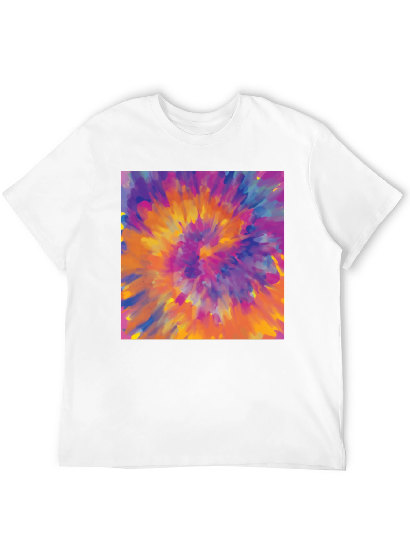 Vibrant Tie-Dye Graphic Tee - Bold Statement Style