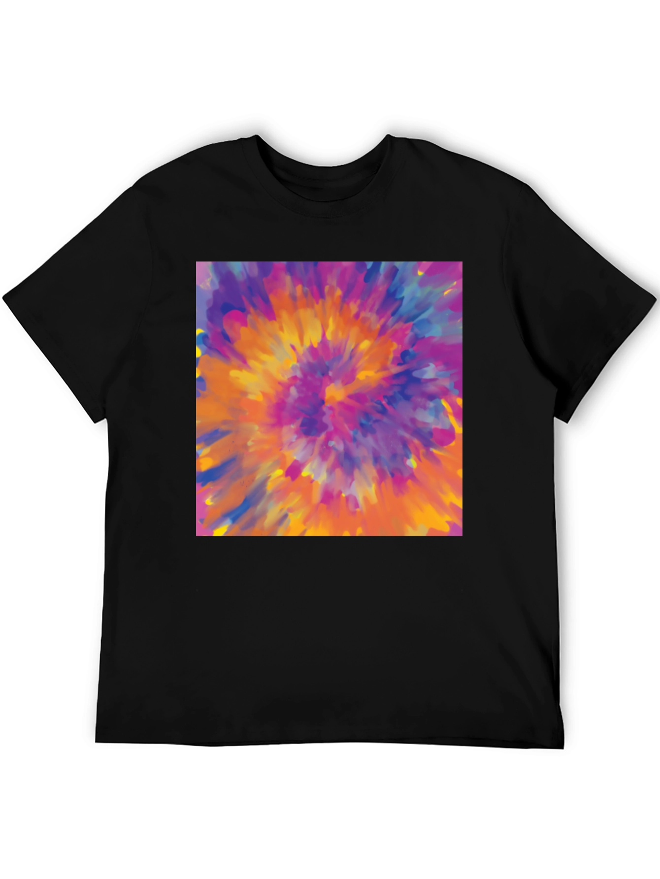 Vibrant Tie-Dye Graphic Tee - Bold Statement Style