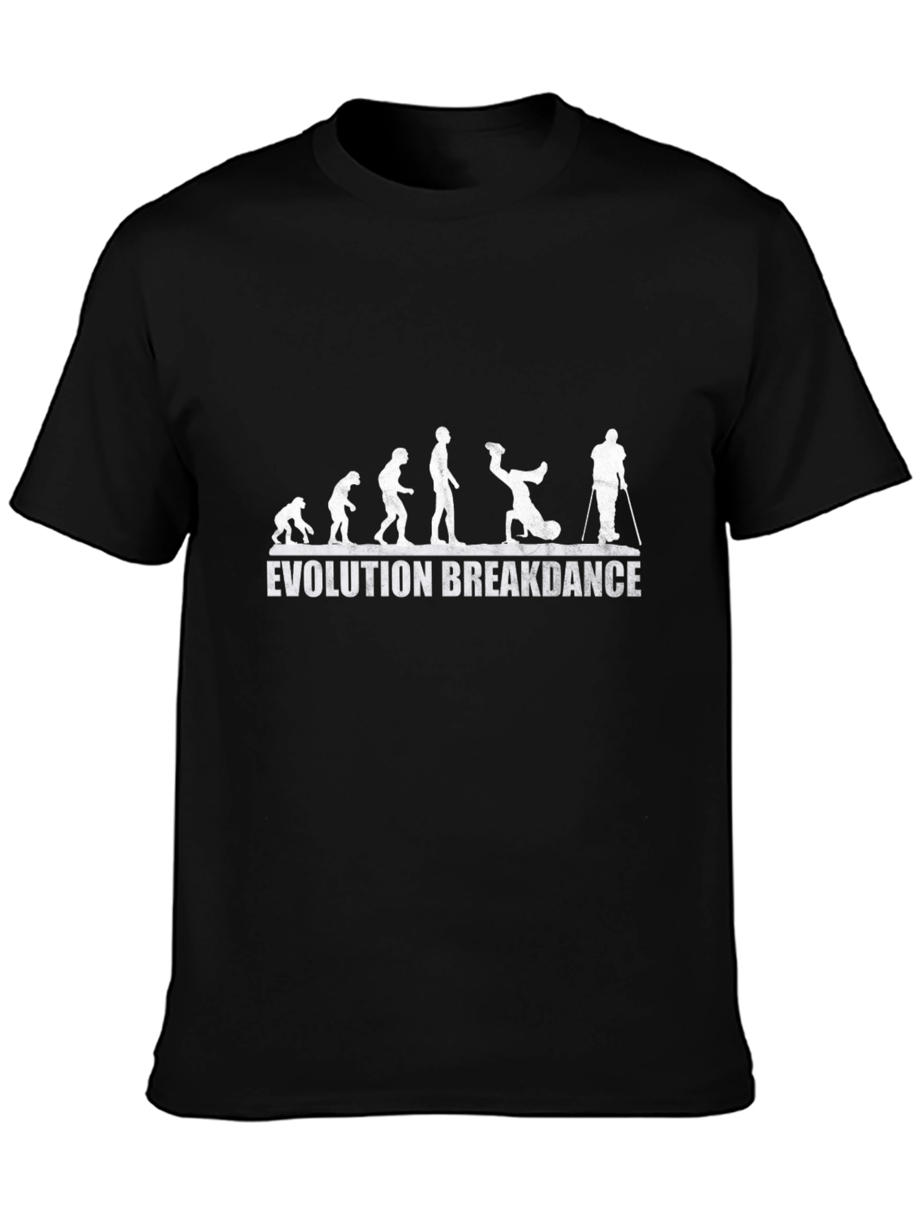 Evolution Breakdance T-Shirt - Black Graphic Tee