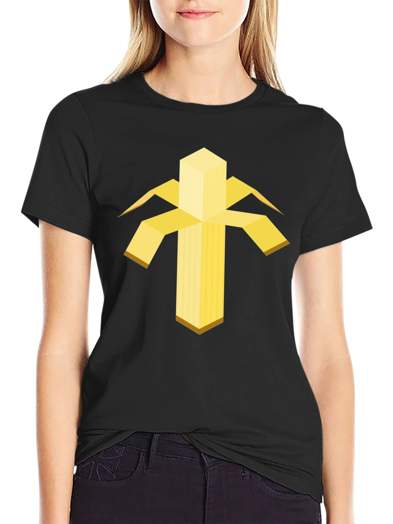 Geometric Banana Graphic Tee