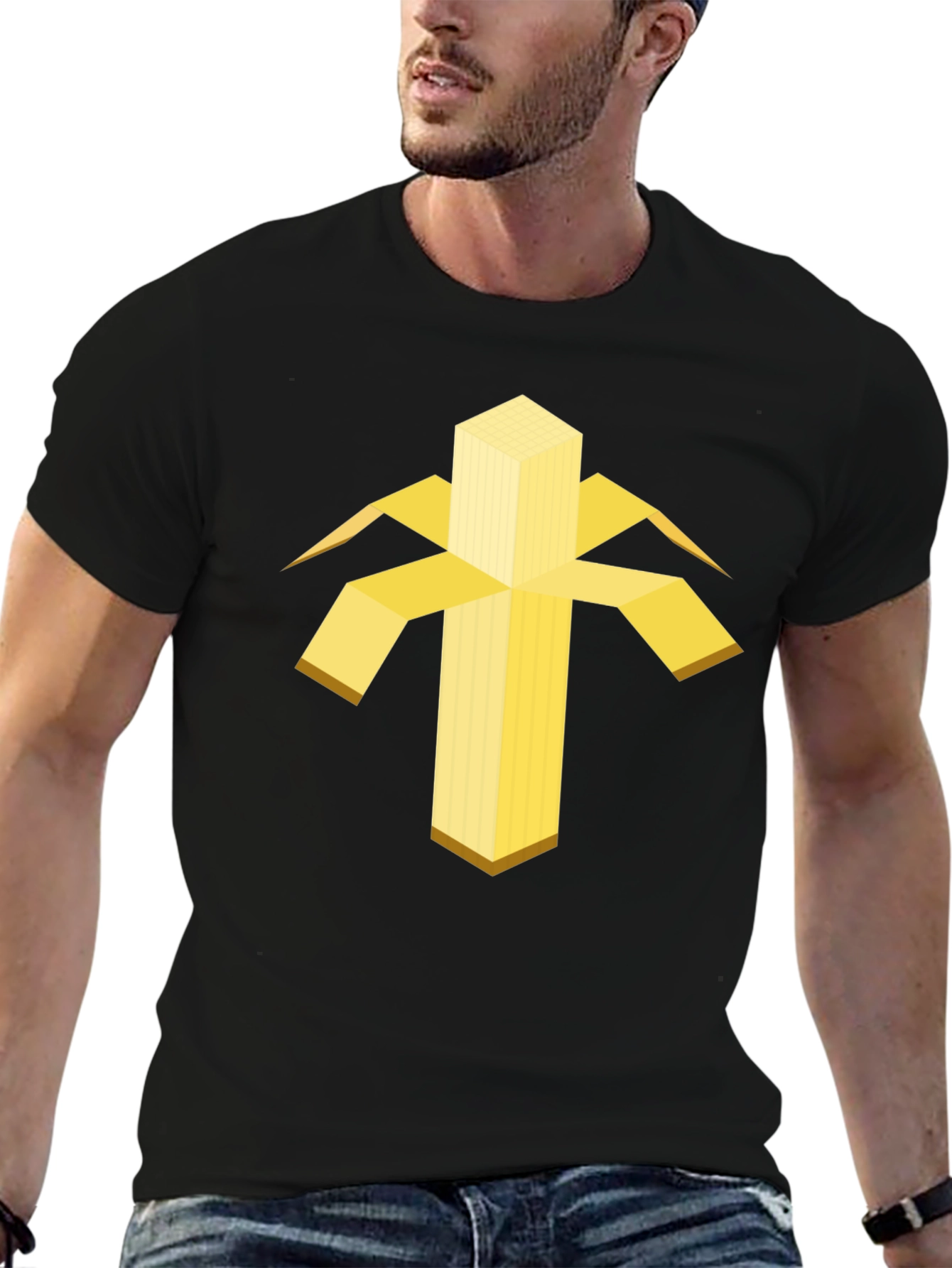 Geometric Banana Graphic Tee