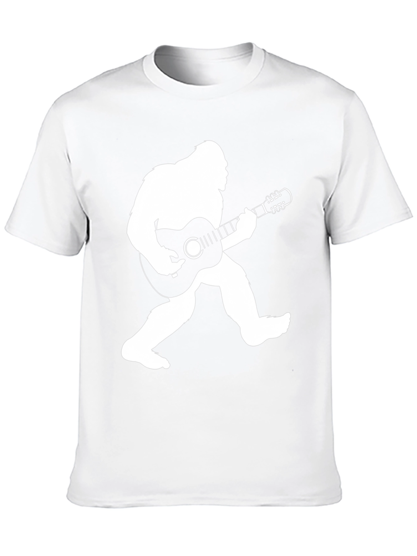 Bigfoot Guitar Player Black T-Shirt