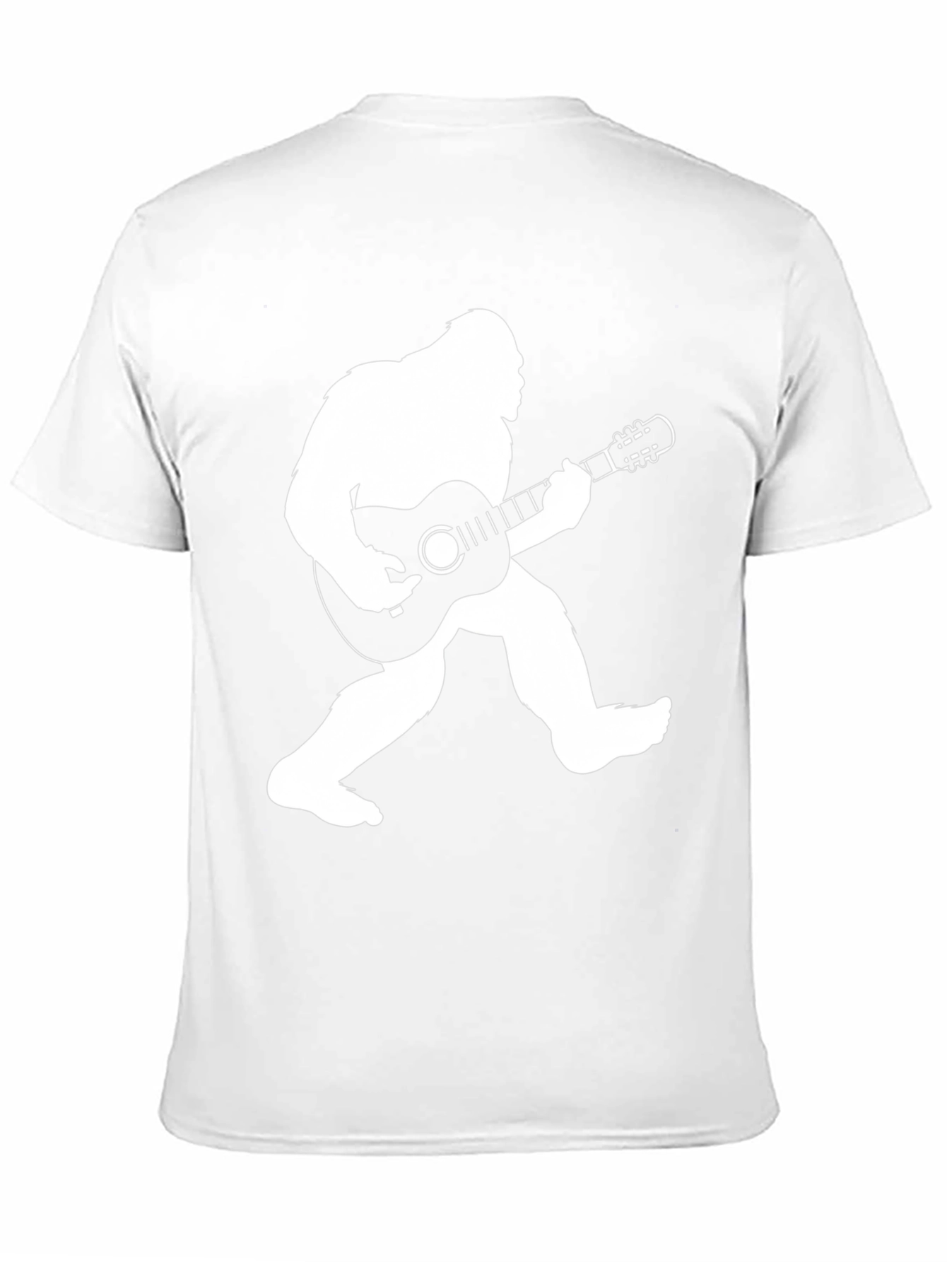 Bigfoot Guitar Player Black T-Shirt